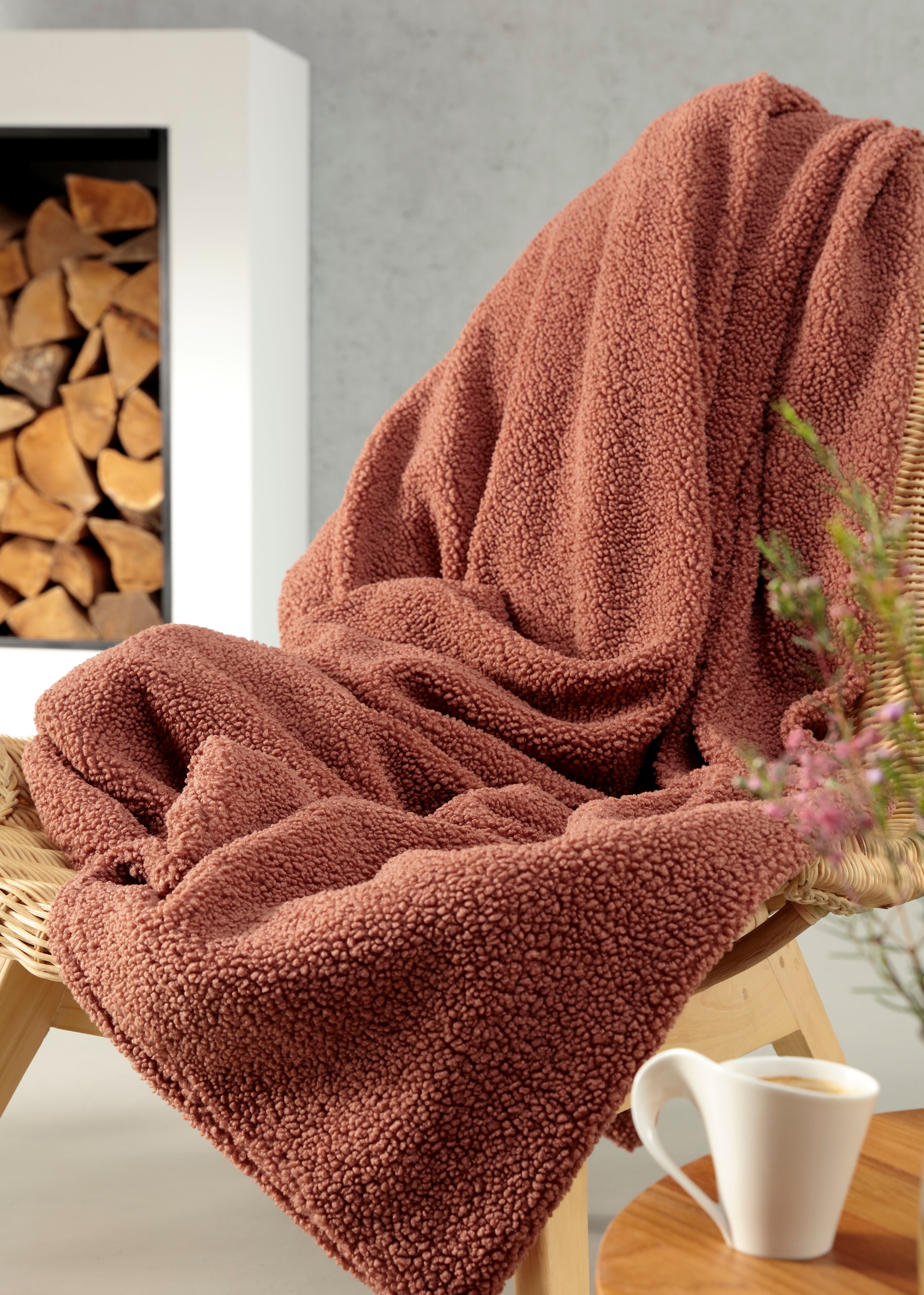 Biederlack Wohndecke »Teddy« besonders kuschelig und anschmiegsam