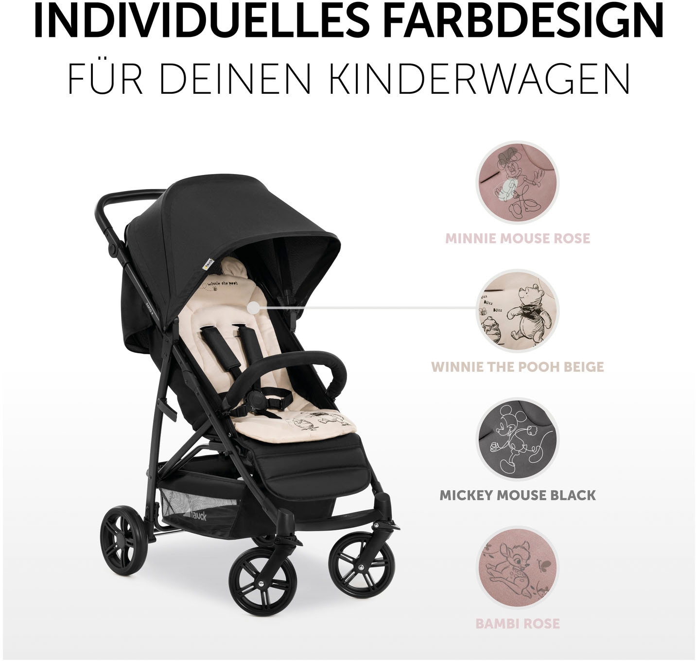 Hauck Housse de siège de poussette »Seat Liner« kompatibel mit hauck Buggys, Kinderwagen und Fahrradanhängern