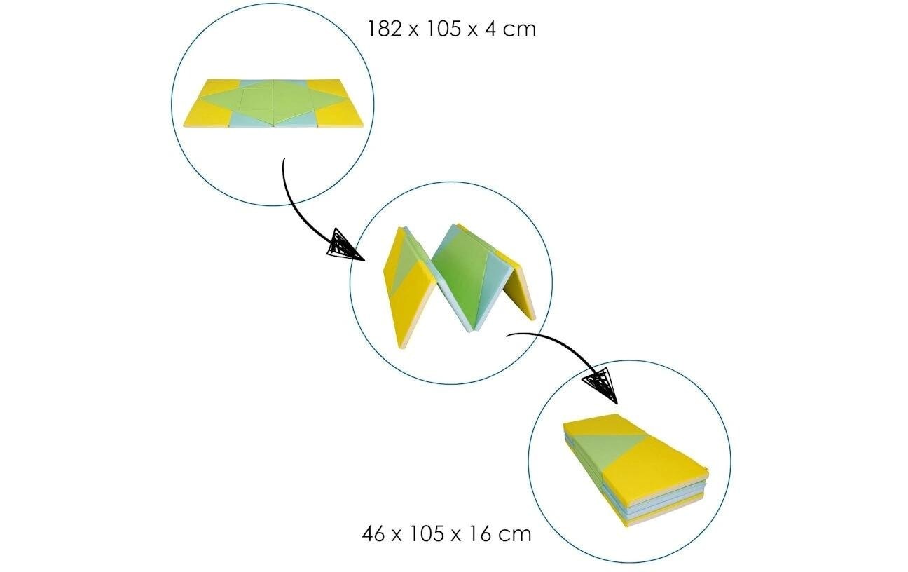 alldoro Spielmatte »3-in-1 faltbar zu Tipi-Zelt und Boot 182 x 105 cm«