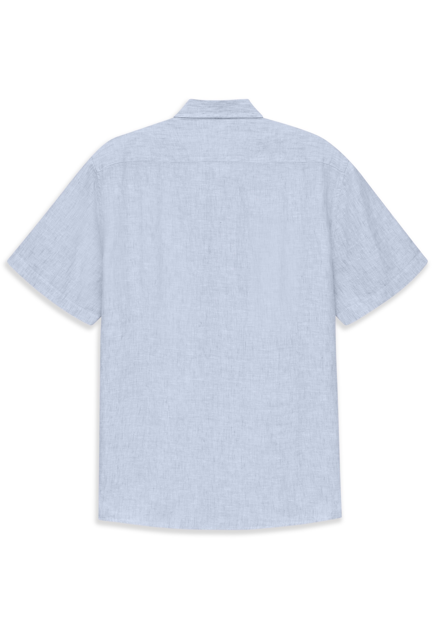 bugatti Chemise à manches courtes Modern Fit en lin avec col boutonné