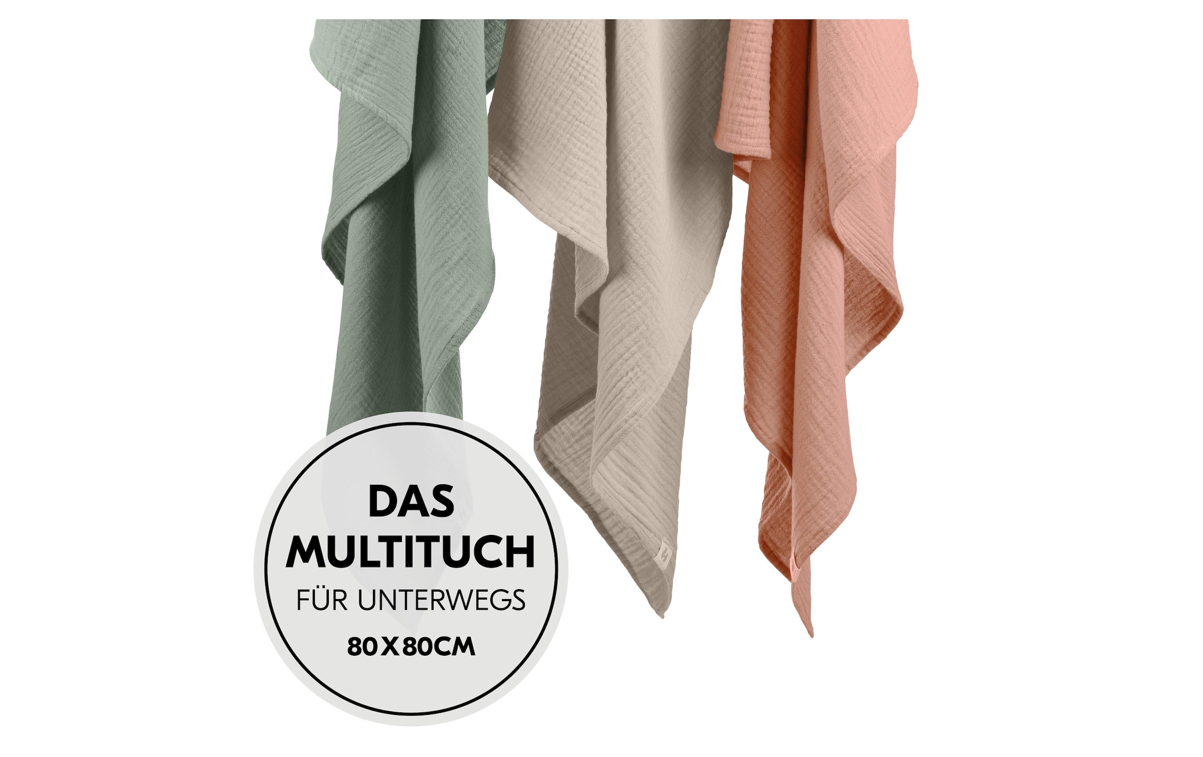Hauck Schnuffeltuch »Cuddle N Clean 3Set Sage-Beige-Cork« 3 tlg.