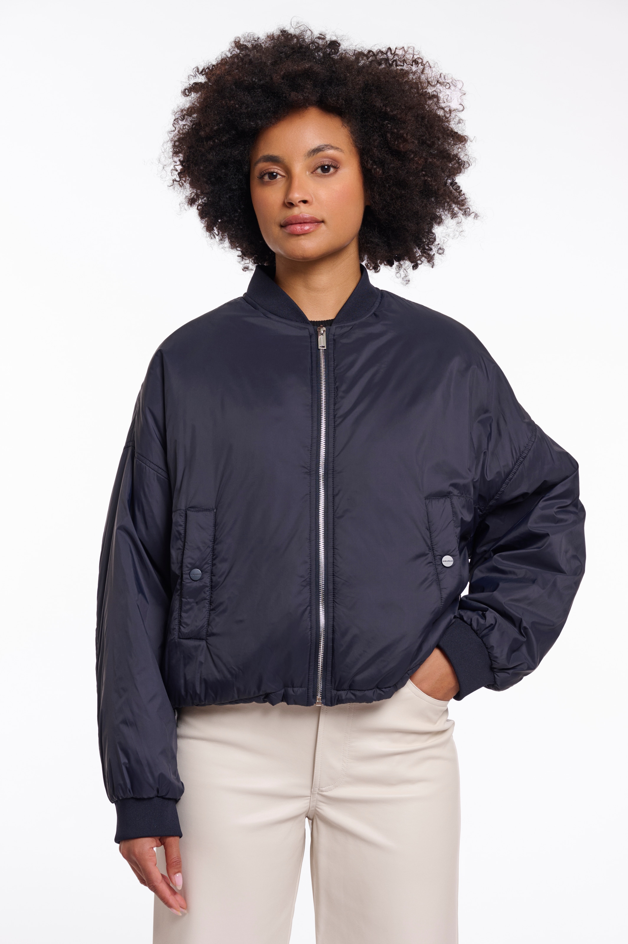 Rino & Pelle Bomberjacke »HIRA« ohne Kapuze kurz, mit Stehkragen und Reissverschluss