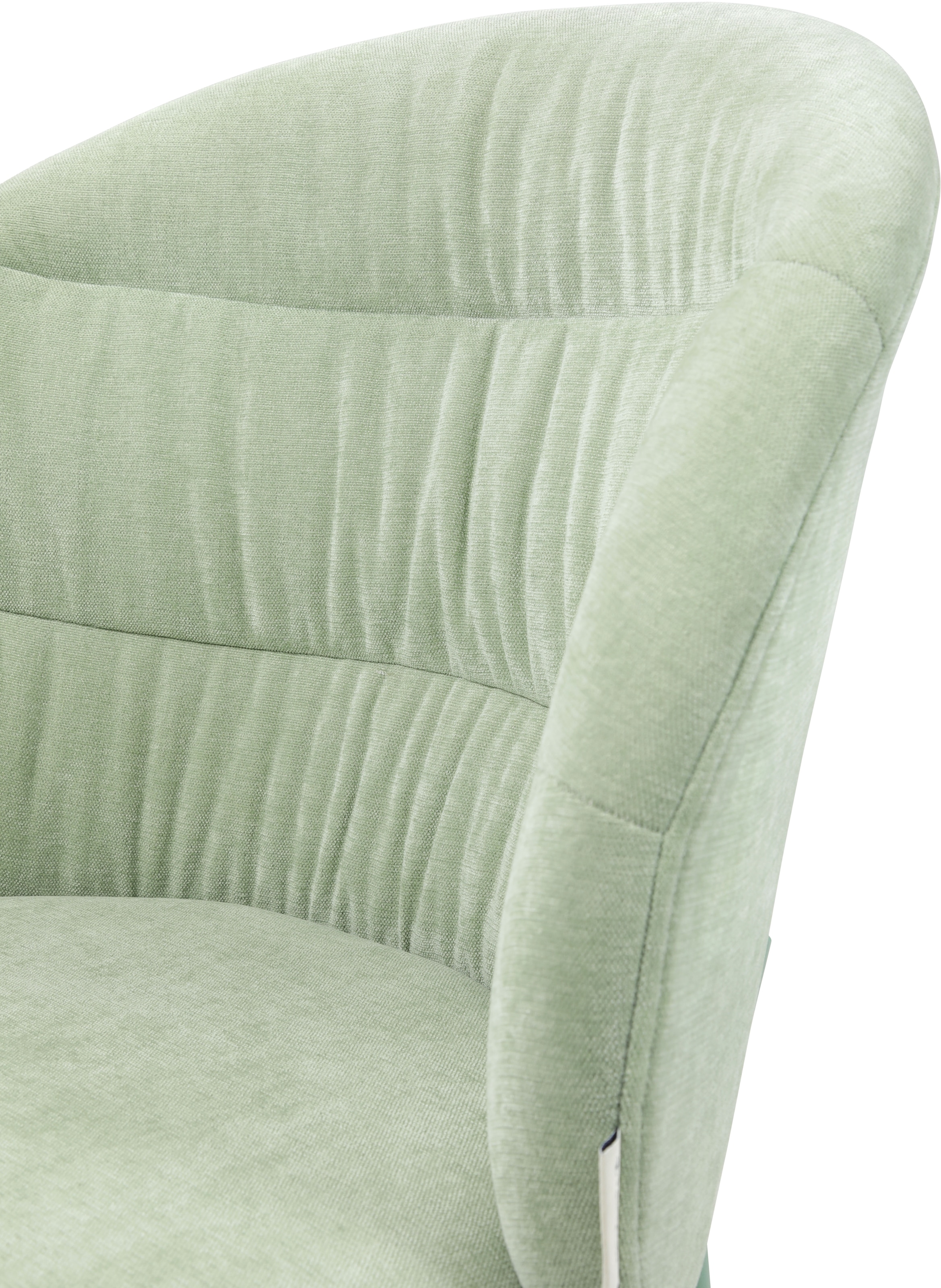 TOM TAILOR HOME Chaise à 4 pieds »LEAF CHAIR« (Set) 2 cuis4-Fussgestell, Raffung in der Rückenlehne