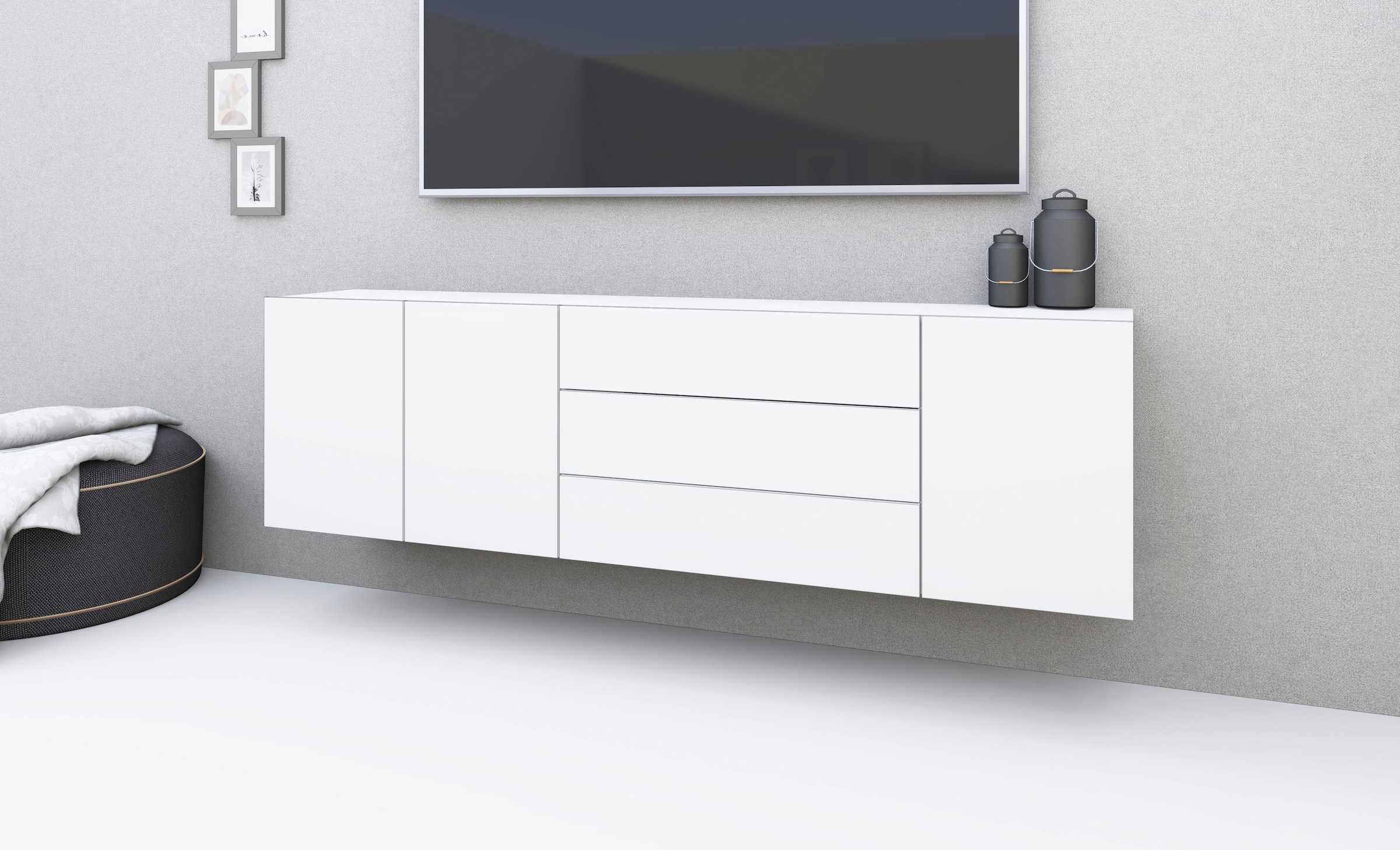 borchardt Möbel Sideboard »Sophia« Breite 190 cm, hängend und stehend montierbar