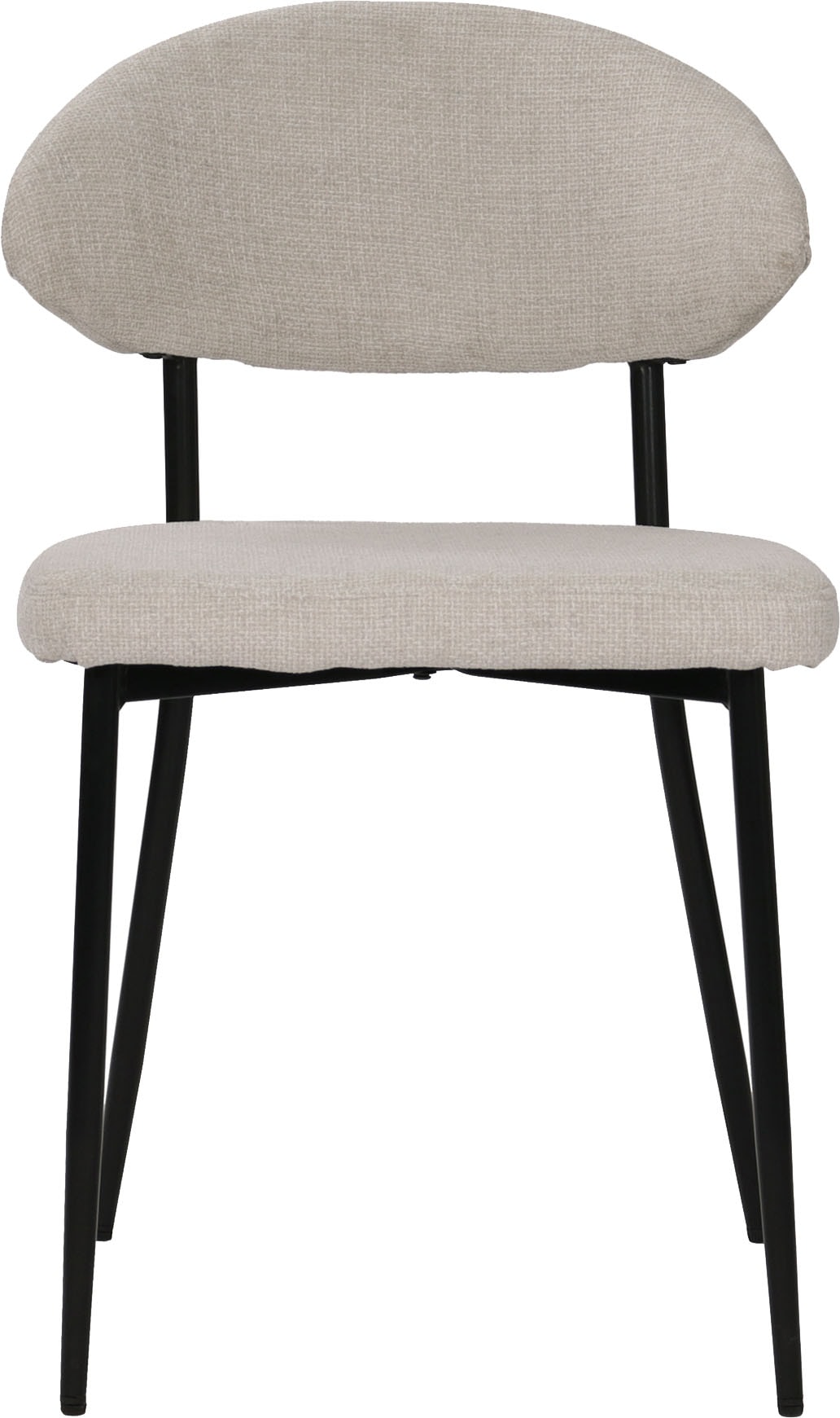 SIT Chaise à 4 pieds »Odessa 2er-Set Polsterstühle mit Strukturstoff & Metallgestell« (Ensemble) 2 cuisTissu structuré Öko-Tex & dossier ergonomiquement arrondi