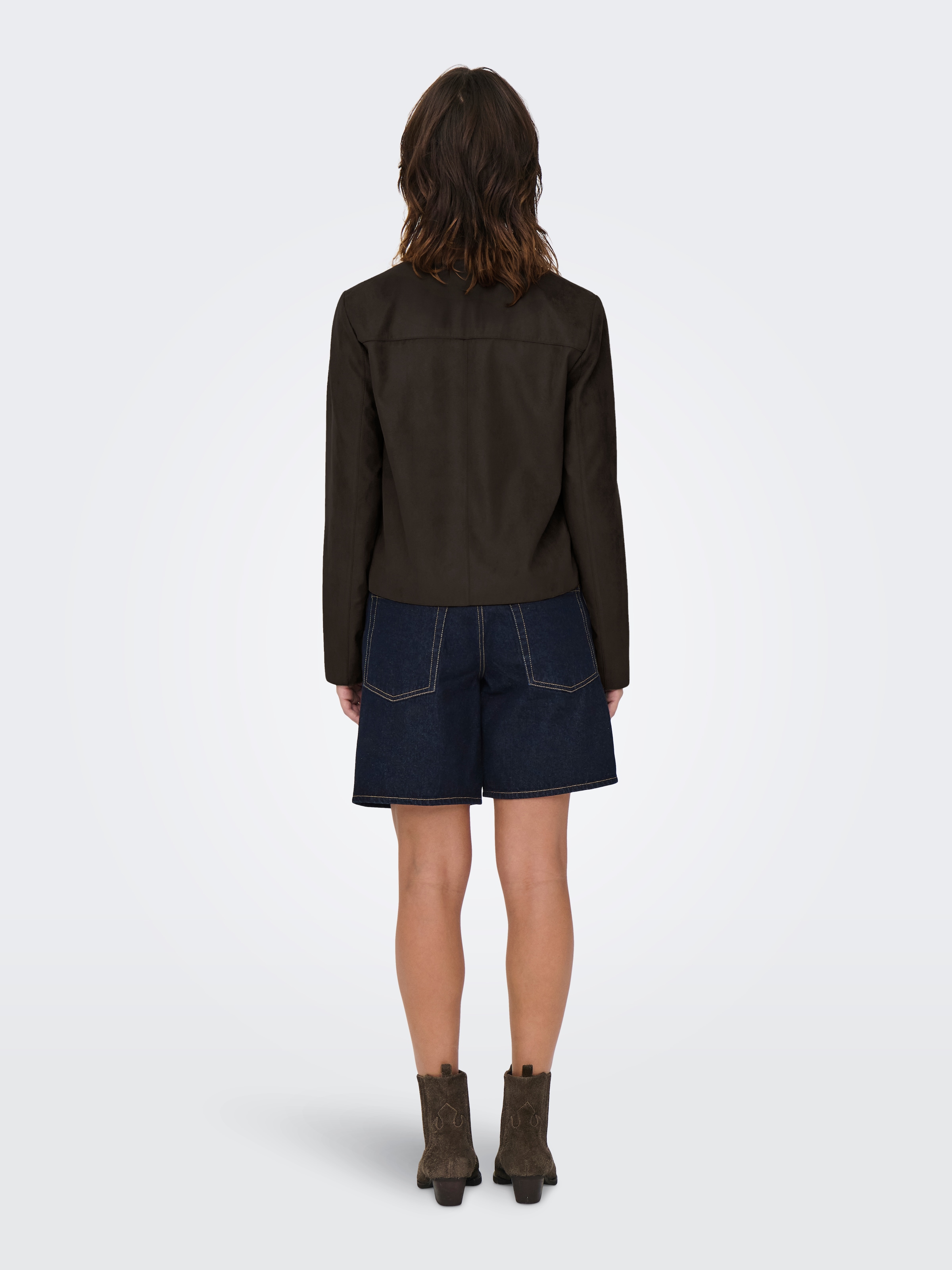 JDY Veste en imitation cuir »JDYNICO FAUX SUEDE JACKET OTW SGO NOOS« fibre synthétique