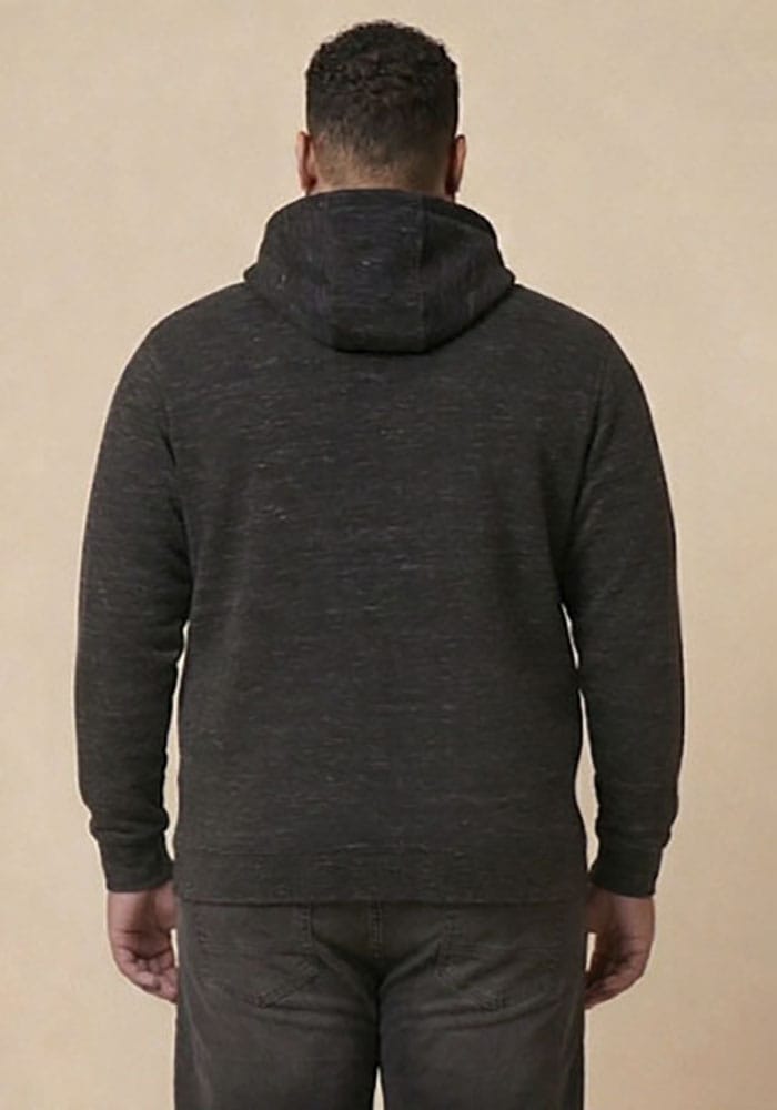 Man's World Plus Sweat à capuche , avec capuche et cordon de serrage, aspect chiné, coupe régulière
