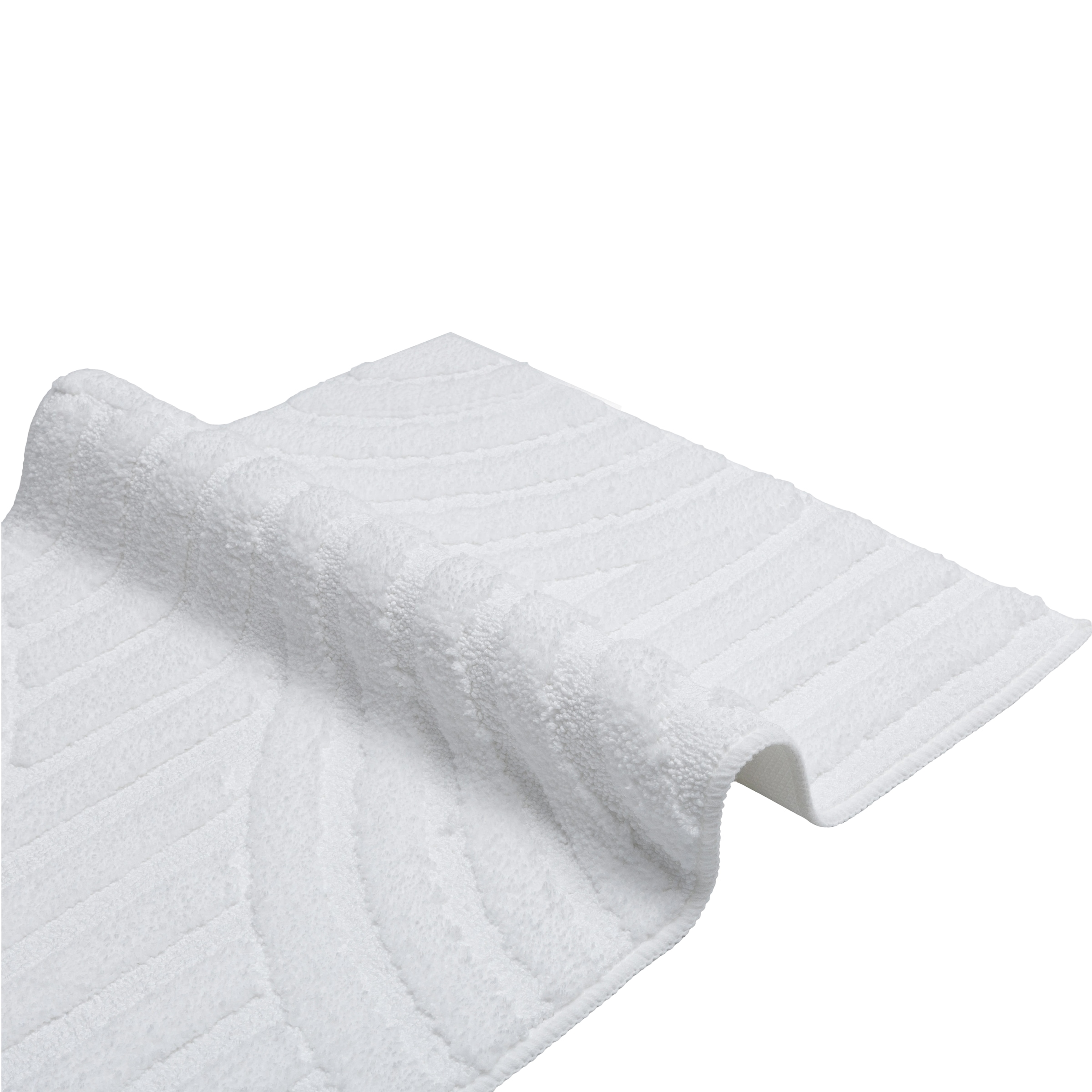 GOODproduct Tapis de bain »Regona Scandi, Badvorleger, Badezimmer Teppich, Duschvorleger« Höhe 10 mm revêtement antidérapant Résistant Tapis de bain, couleurs unies, effet relief, motif moderne, Zen