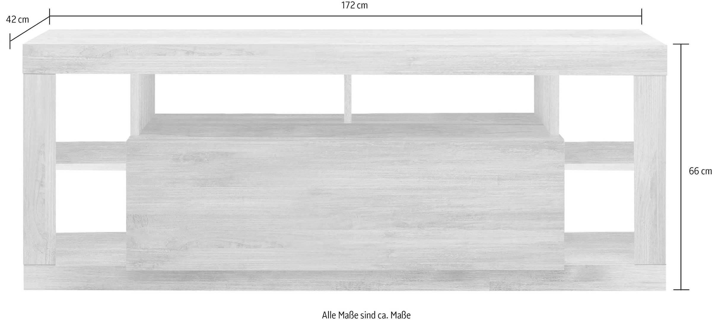 Home affaire Table basse »Rimini« Breite 172 cm