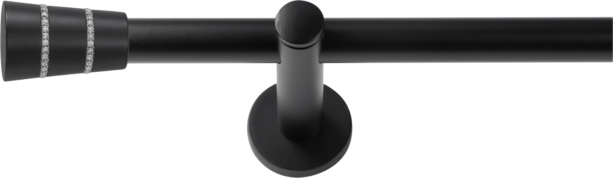 SN DECO GROUP Gardinenstange »Gardinenstange Rennes Ø 19 mm, 1-läufig, Fixmass, verschraubt« Ø 19 mm Fixmass;kürzbar