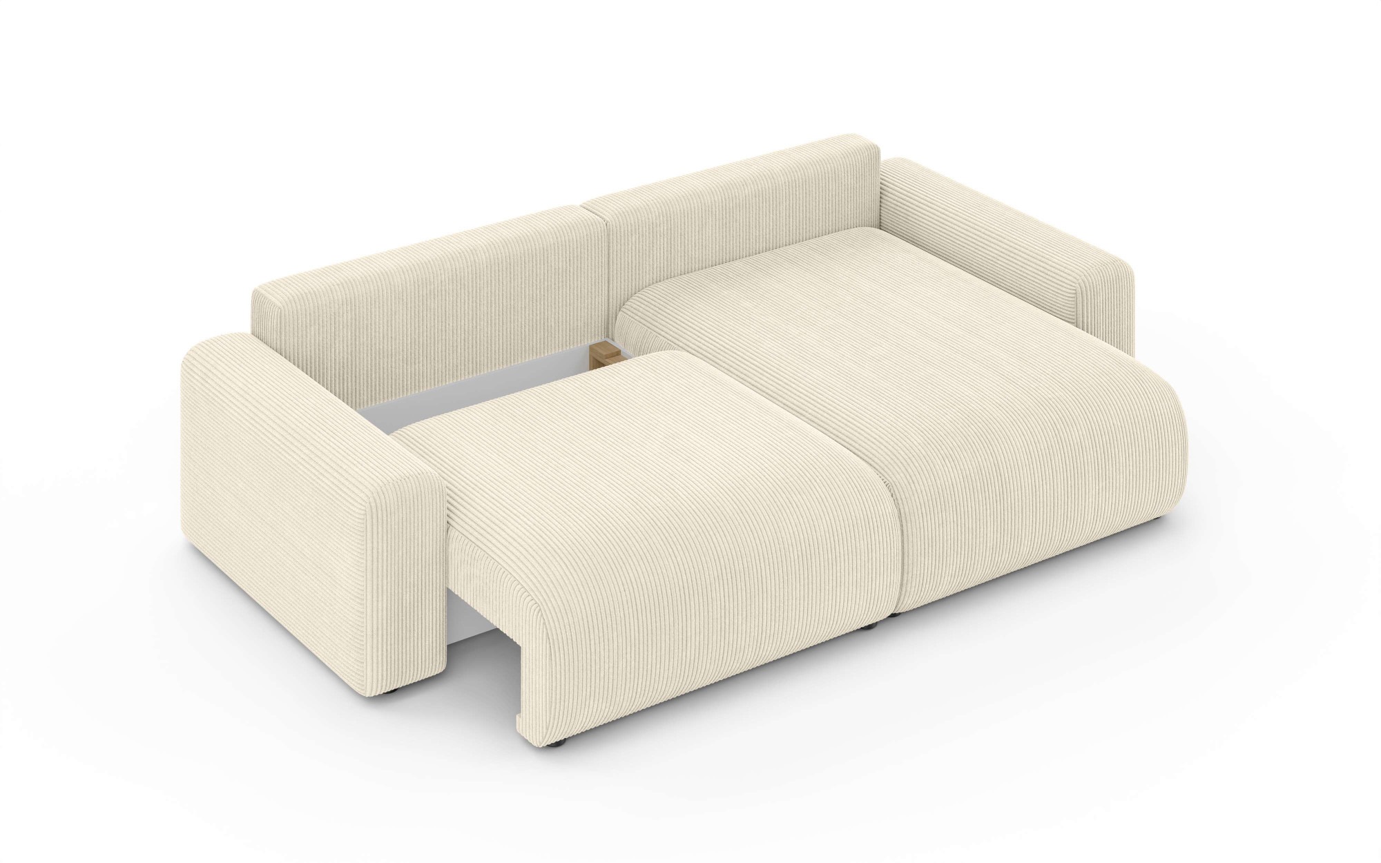 Home affaire Ecksofa »LAKESIDE klein mit Bettfunktion und Bettkasten, B/T/H 235/142/84 cm« L-Form, Recamiere beidseitig montierbar, mit Wellenunterfederung