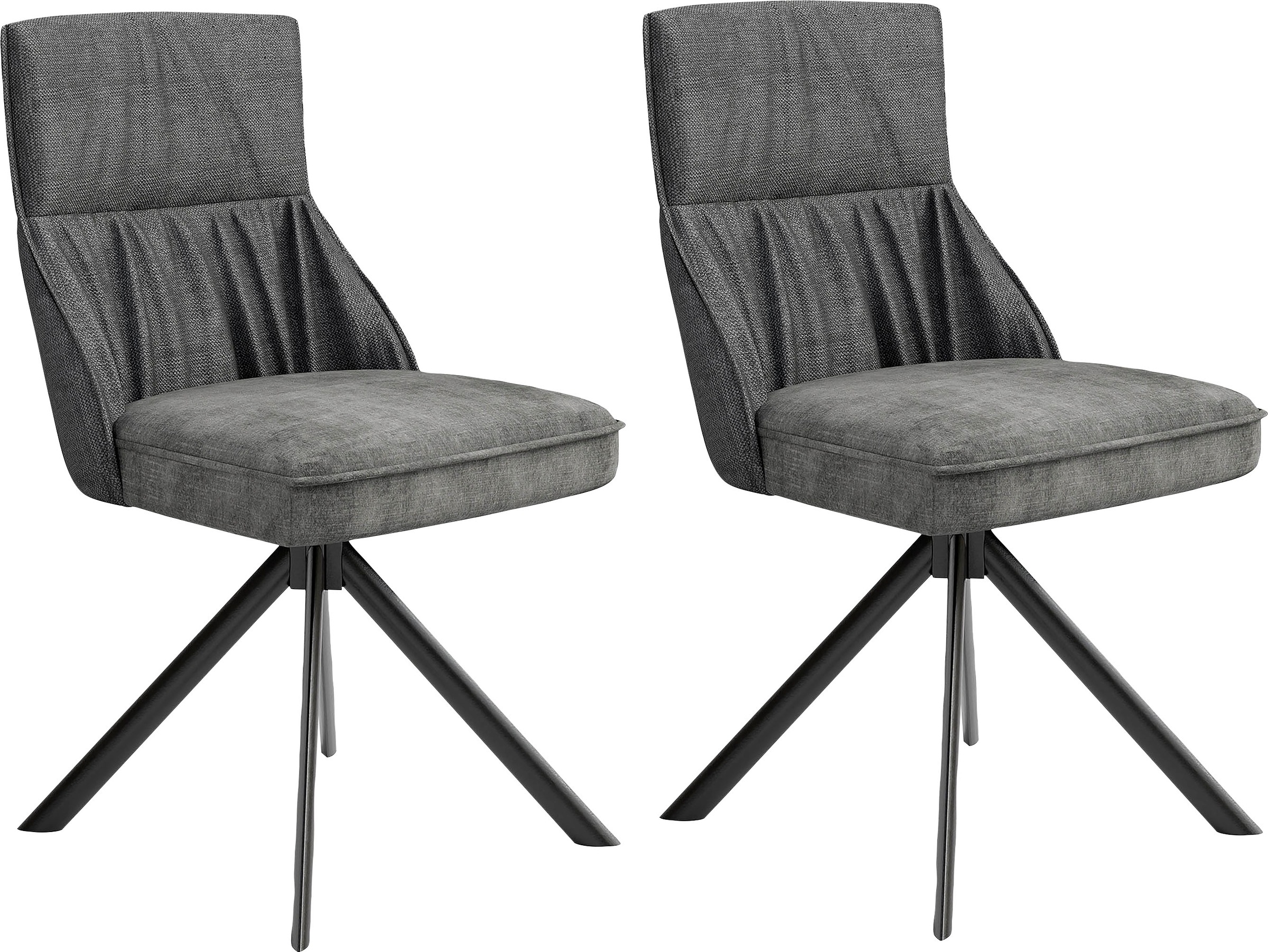 byLIVING Esszimmerstuhl »California« (Set) 2 Stk.2er-Set, mit Taschenfederkern, 180 Grad drehbar mit Rückholfunktion