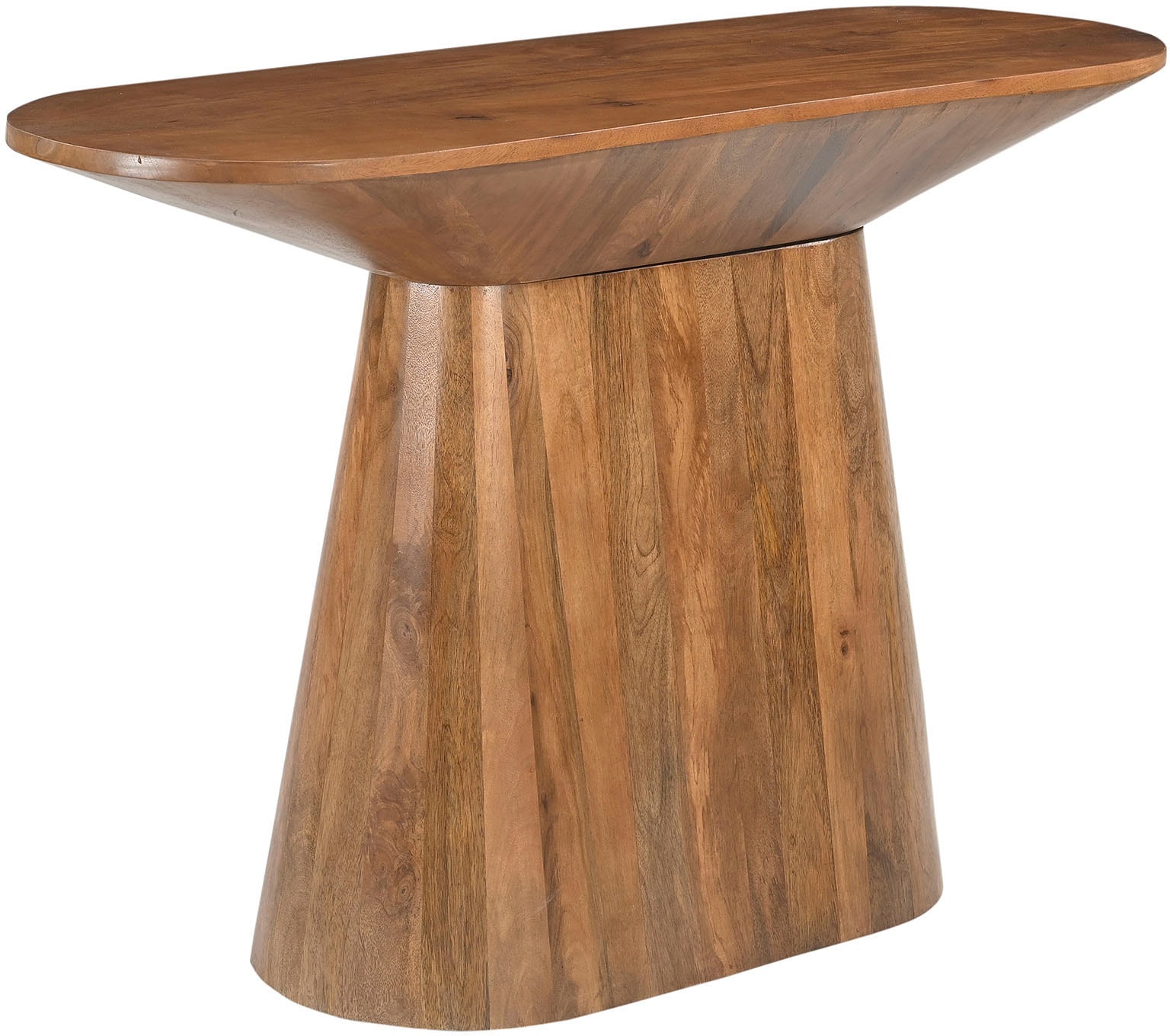 SIT Konsolentisch »Montreal oval aus massivem Mangoholz mit Sockelfuss« Ovale 120-cm-Platte & ovaler Sockelfuss aus massivem Mangoholz