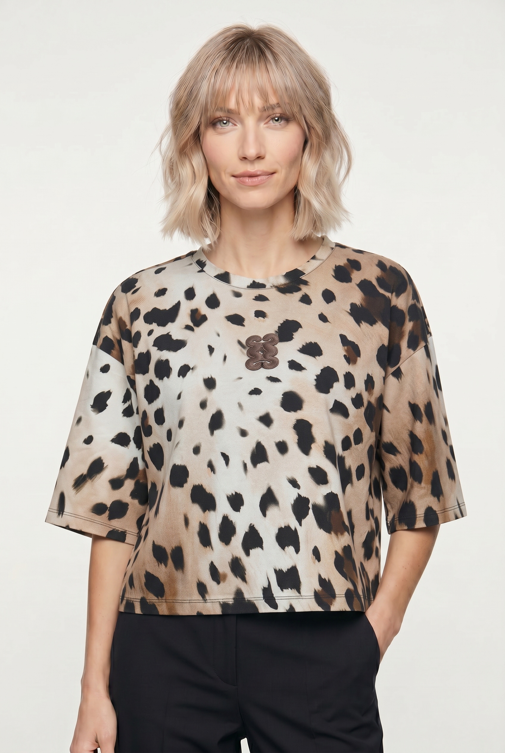 Smith & Soul Shirt à col rond avec imprimé intégral