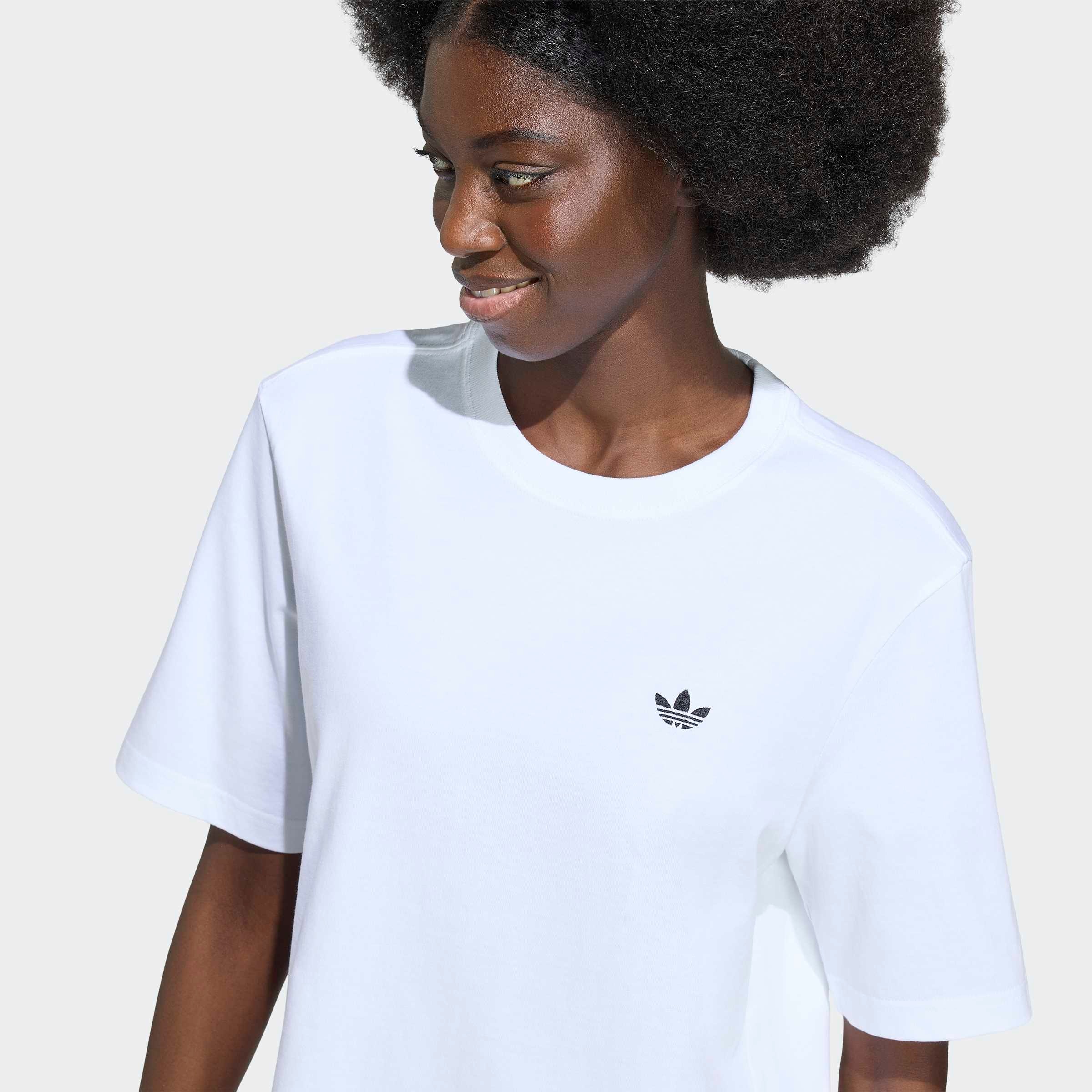 adidas Originals T-shirt »ESSENTIALS, LOCKER GESCHNITTEN« pour adultes, style sportif, manches courtes, sans fermeture