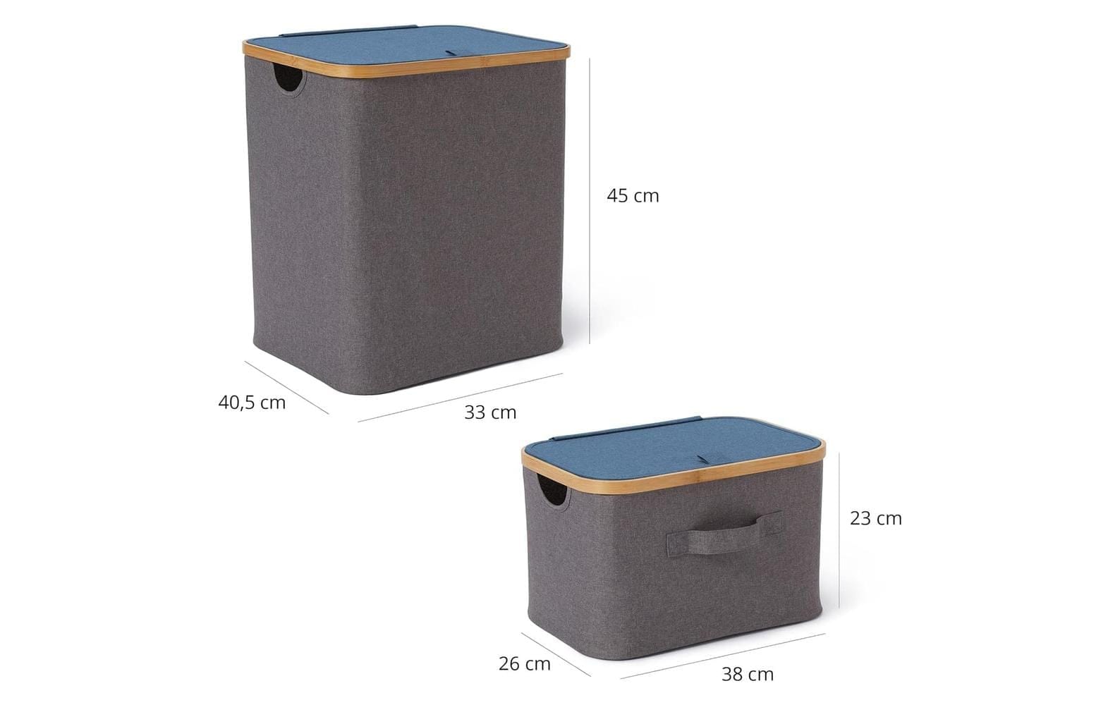 Lumaland Boîte de rangement »mit Deckel 3 Stück«