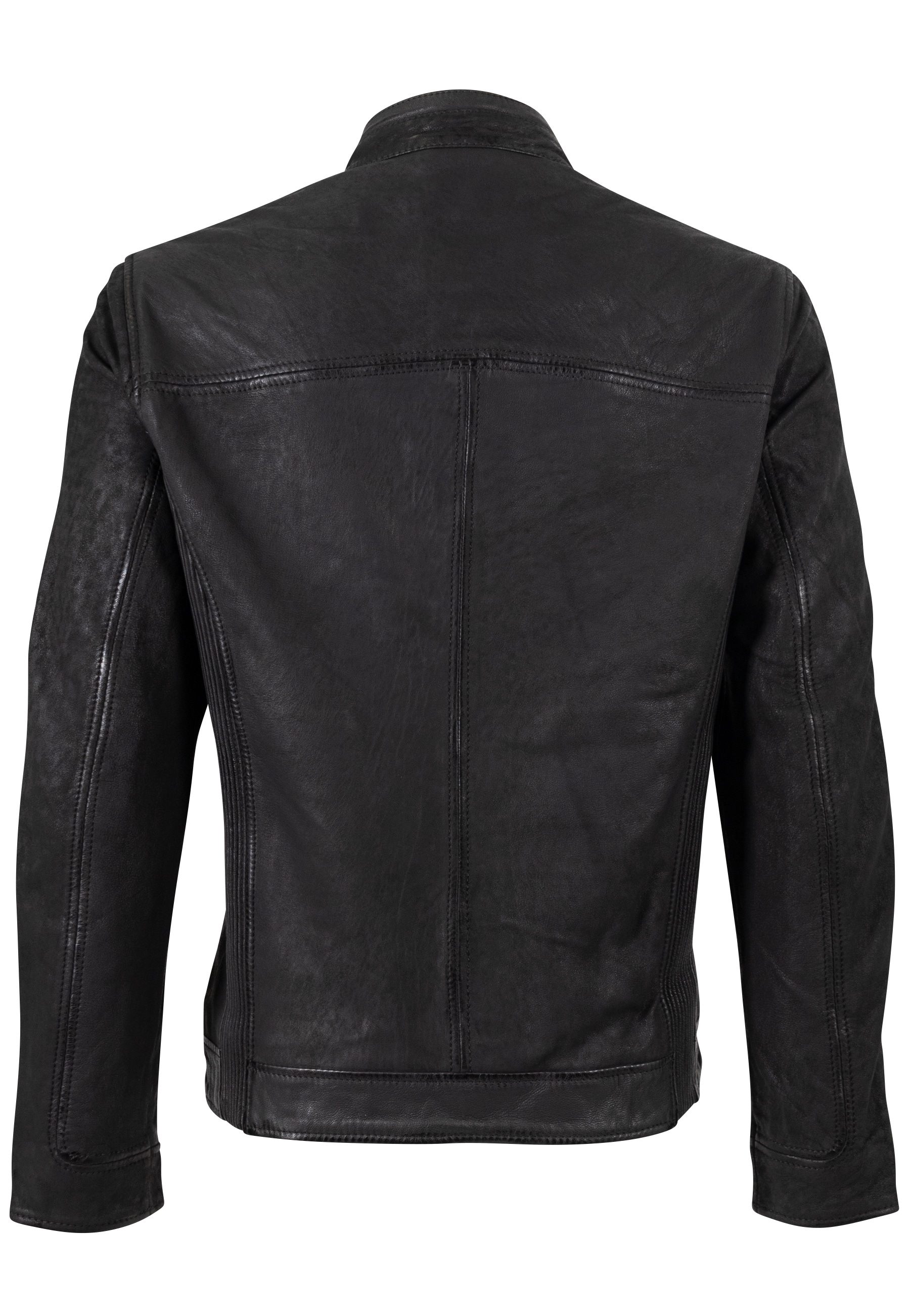 Mauritius Veste en cuir »MMDeplu« mit Bikerkragen