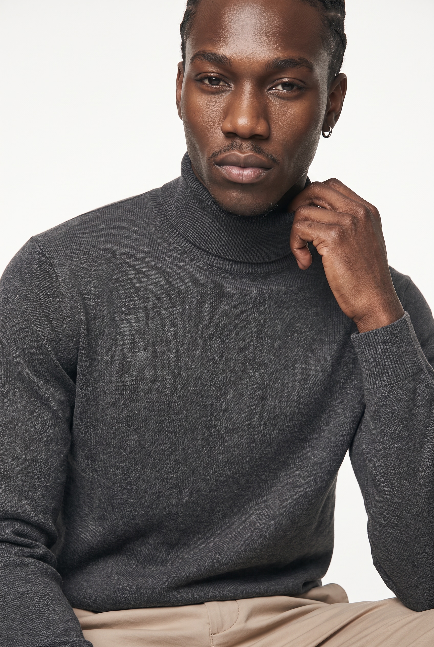 Jack & Jones Pull à col roulé »JJEBASIC KNIT ROLL NECK 2PK MP« Paquet, 2 coton, coupe régulière