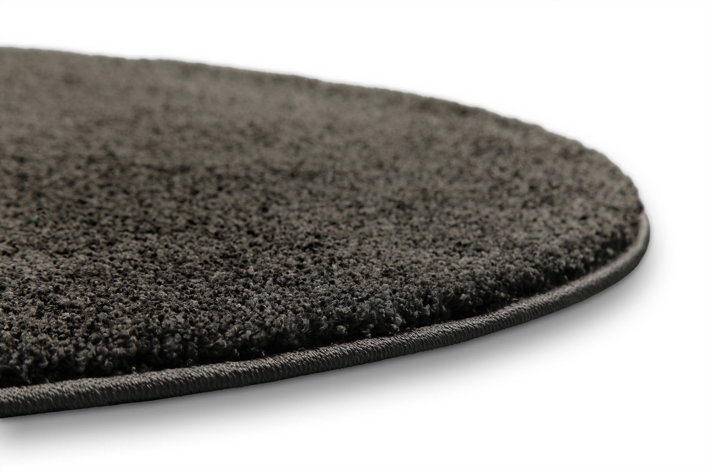 Wecon home Hochflor-Teppich »Manta« rund 25 mm Höhe Langflor, maschinell gewebt, robust, Wohn- & Schlafzimmer, einfarbig