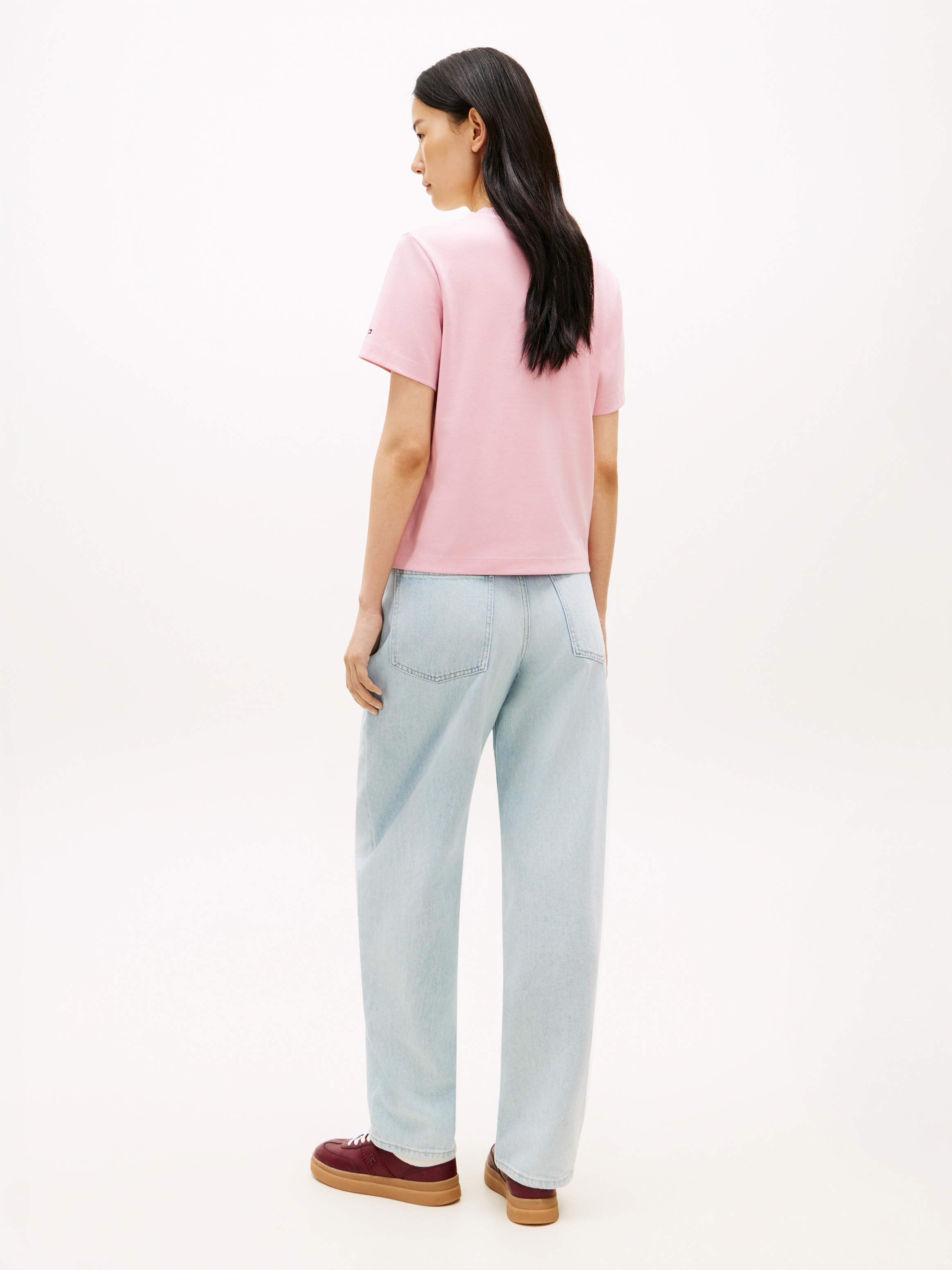 Tommy Hilfiger Kurzarmshirt »TILT GRAPHIC REG C-NK SS TEE« mit grossem Logo-Print