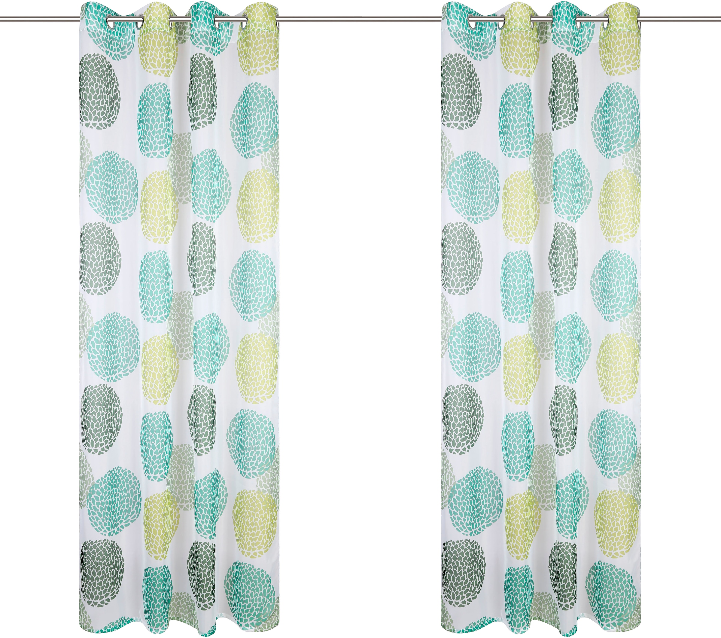 GOODproduct »BELEM, 1 Stück, transparent, Kreisemotiv« Ösen 1 Stk. tlg. 1 Schal, Polyester, Kreise