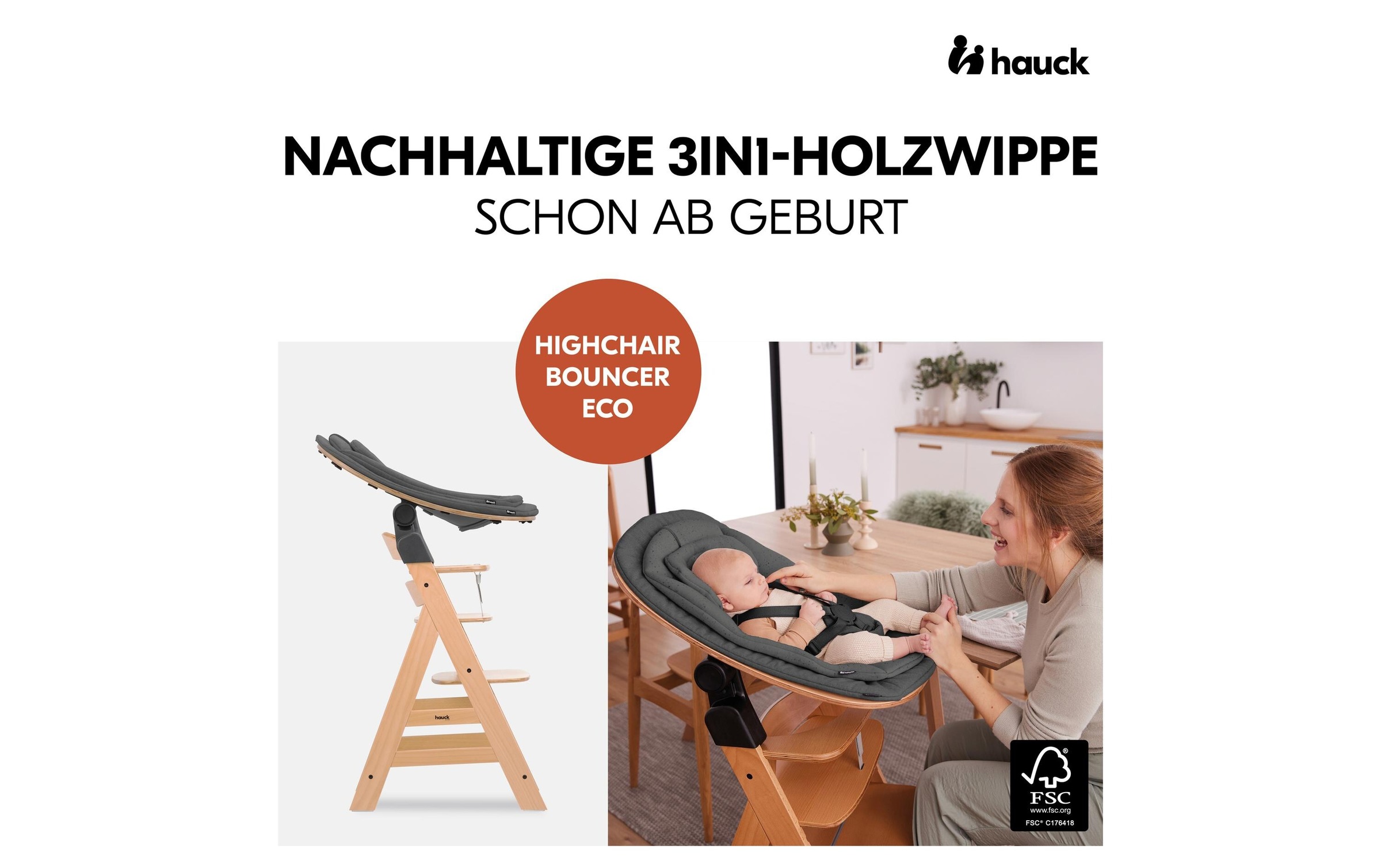 Hauck Hochstuhlaufsatz »Bouncer Eco«