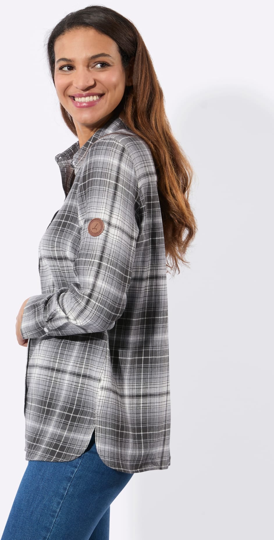 Casual Looks Blouse en flanelle