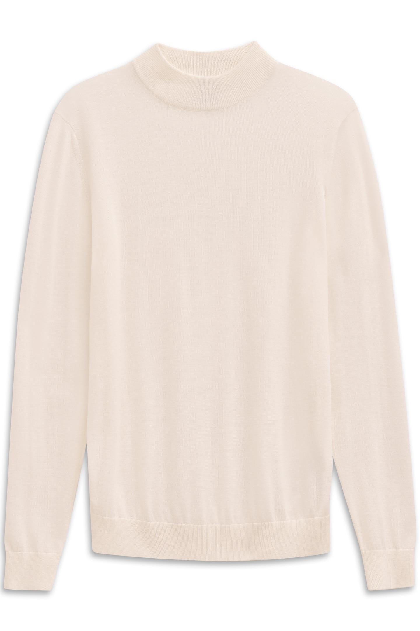 bugatti Pull à col roulé »Regular Fit« aus Merino-Wolle-Seide-Mix