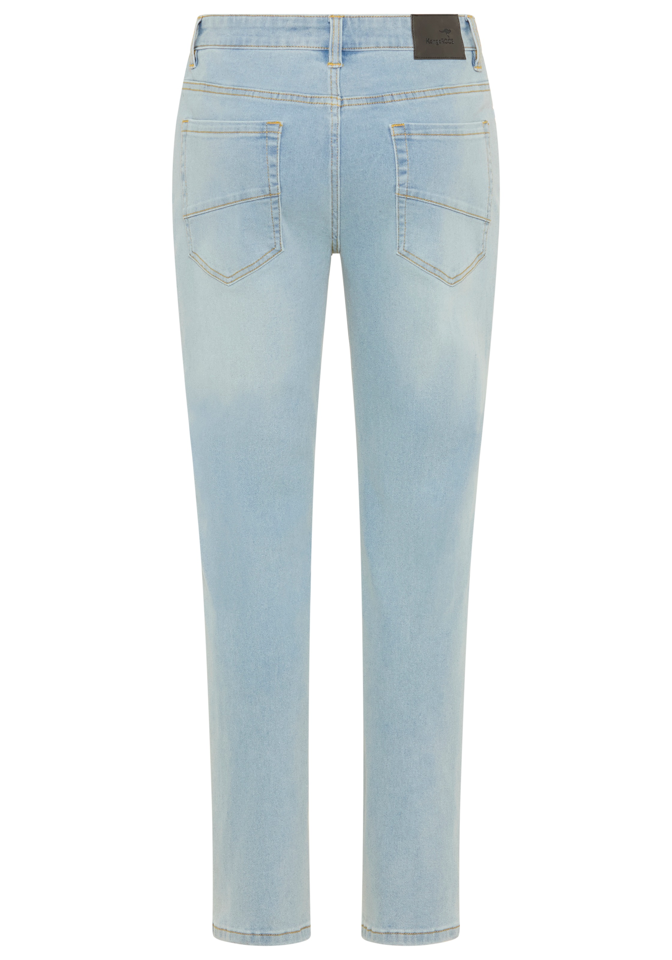 KangaROOS Jogg pants Straight-Fit, normale Leibhöhe, mit Knopf-Applikation