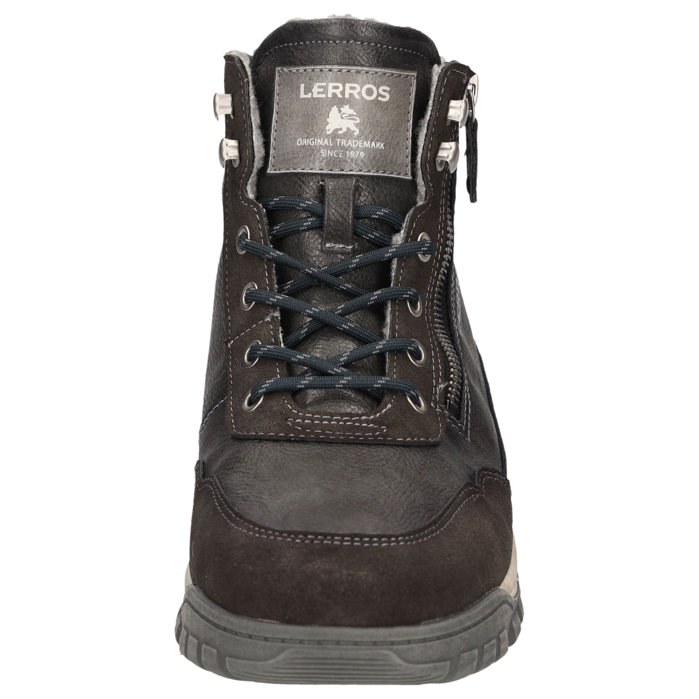 LERROS Bottes d'hiver  Bottes à lacets, bottes outdoor avec fermeture éclair décorative extérieure