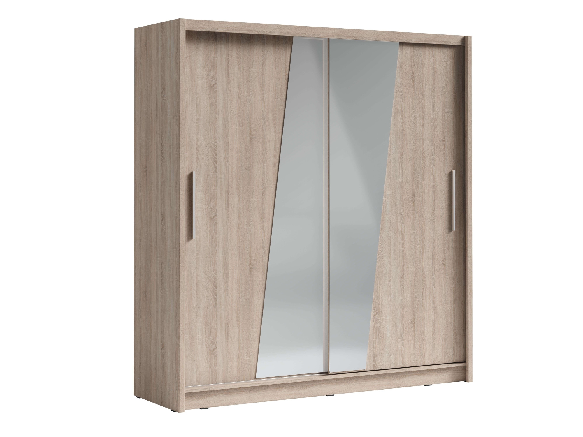 Home affaire Kleiderschrank »JULIETTA Schiebetürenschrank mit 10 Fächer, Kleiderstange und Spiegel« Garderobe mit 2 Schwebetüren und Spiegel, Masse B/T/H: 205/63/215 cm