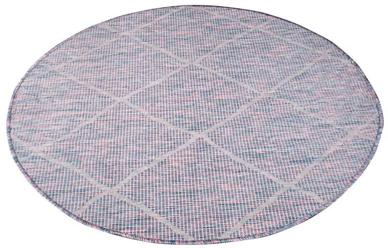 Carpet City Outdoorteppich »PALM3075« rund 5 mm Höhe Wetterfest & UV-beständig, für Balkon, Terrasse, Küche, flach gewebt