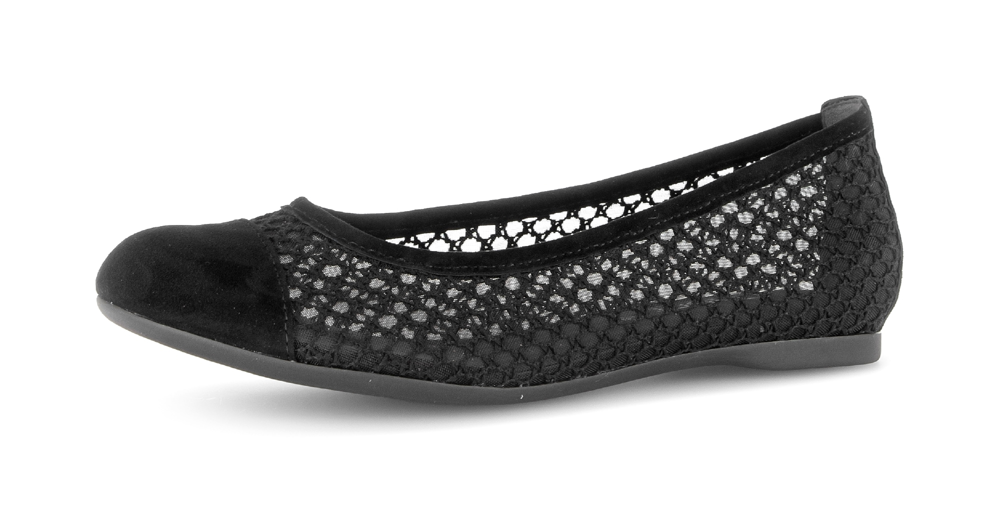 Gabor Ballerina  Frühlingsschuh, Schlupfschuh in sommerlicher Häkeloptik