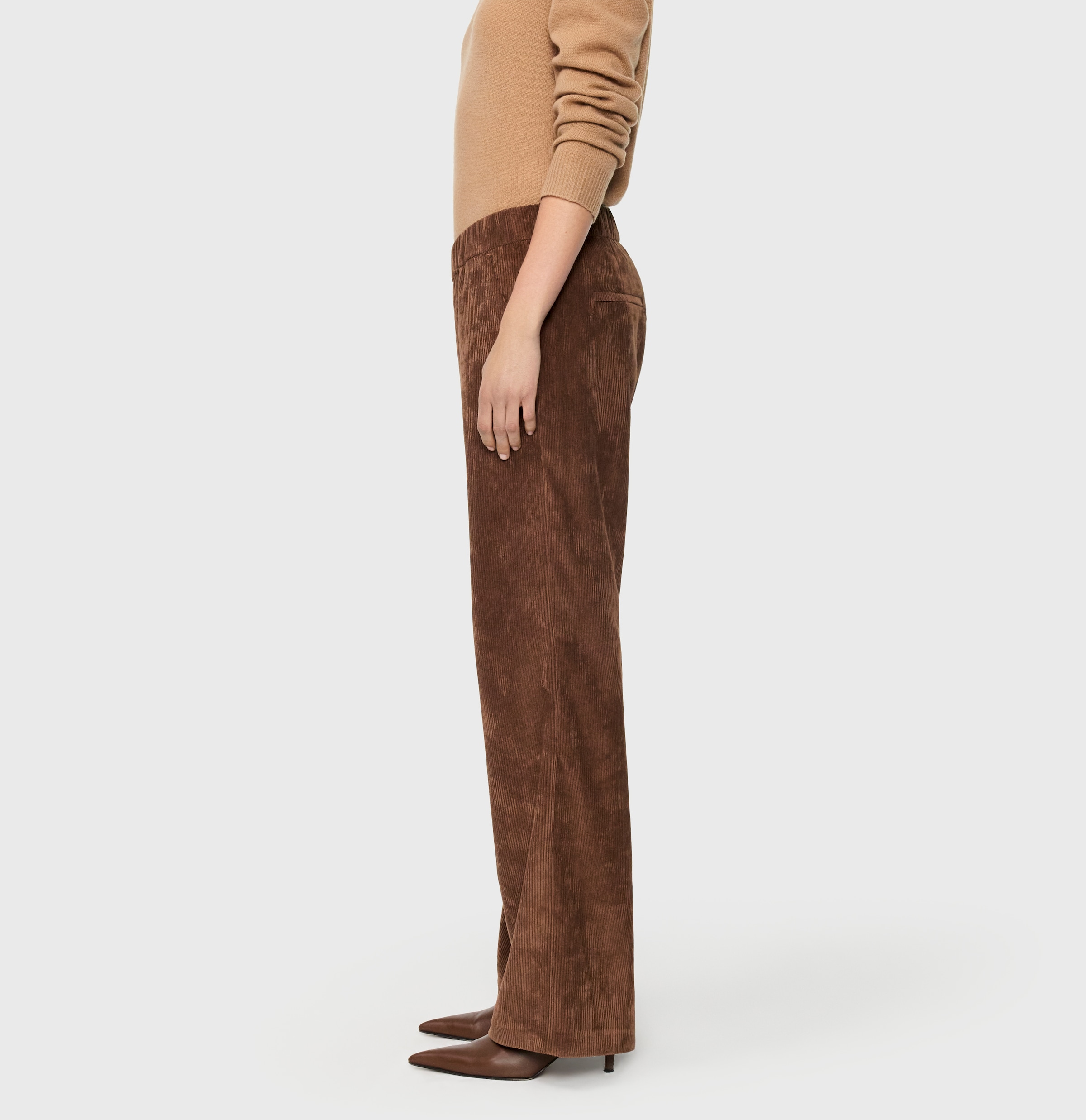 MAC Pantalon en velours côtelé »CHIARA«  avec jambe large
