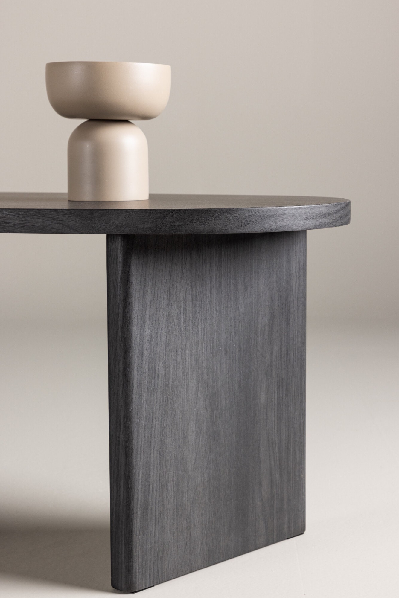 Venture Home Table d'appoint Table d'appoint, MDF, ovale, basse, compacte, conviviale