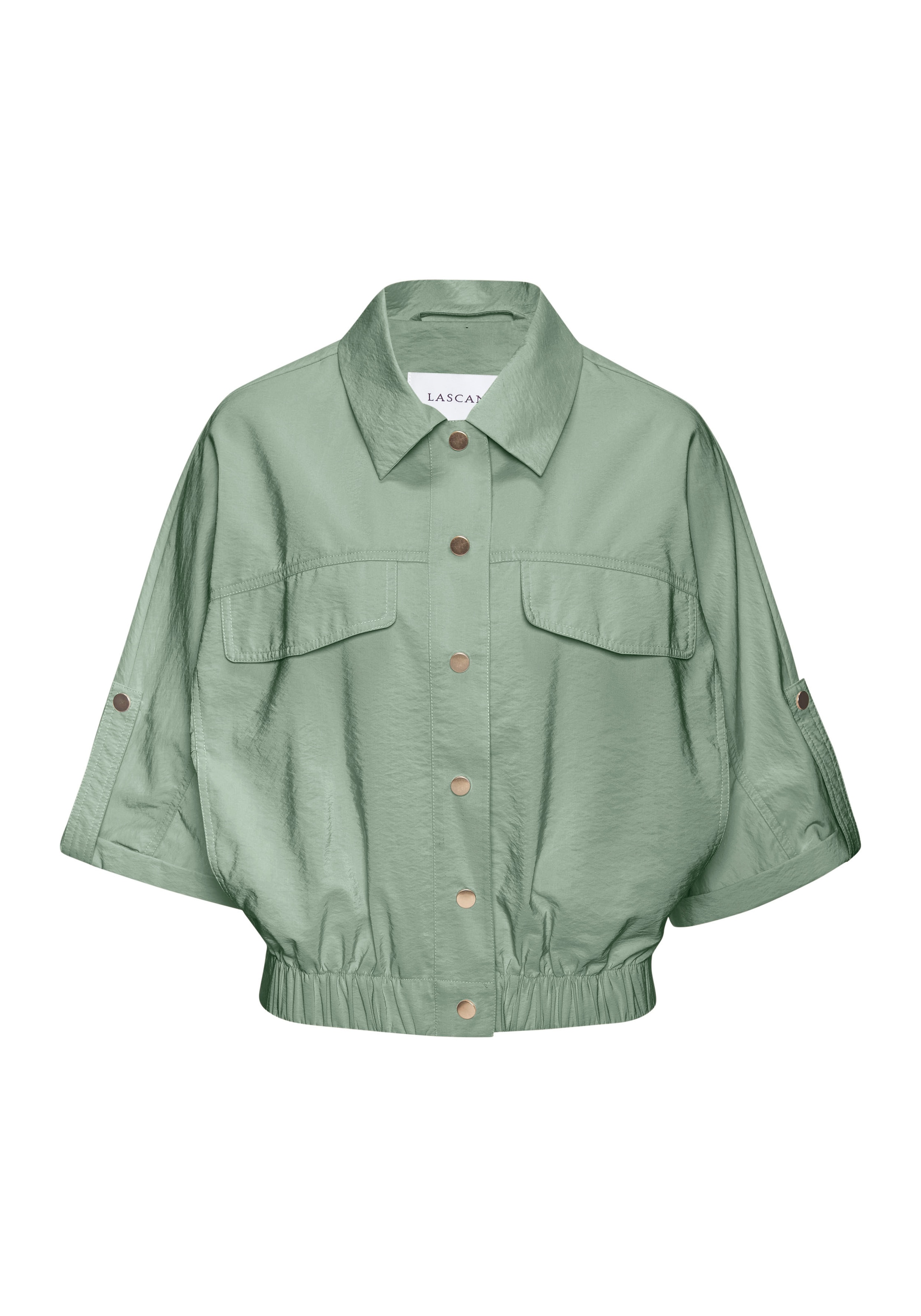 LASCANA Blouson »aus leichter Webware mit 3/4-Ärmeln« veste d'été, veste légère de mi-saison, veste safari, blouson court