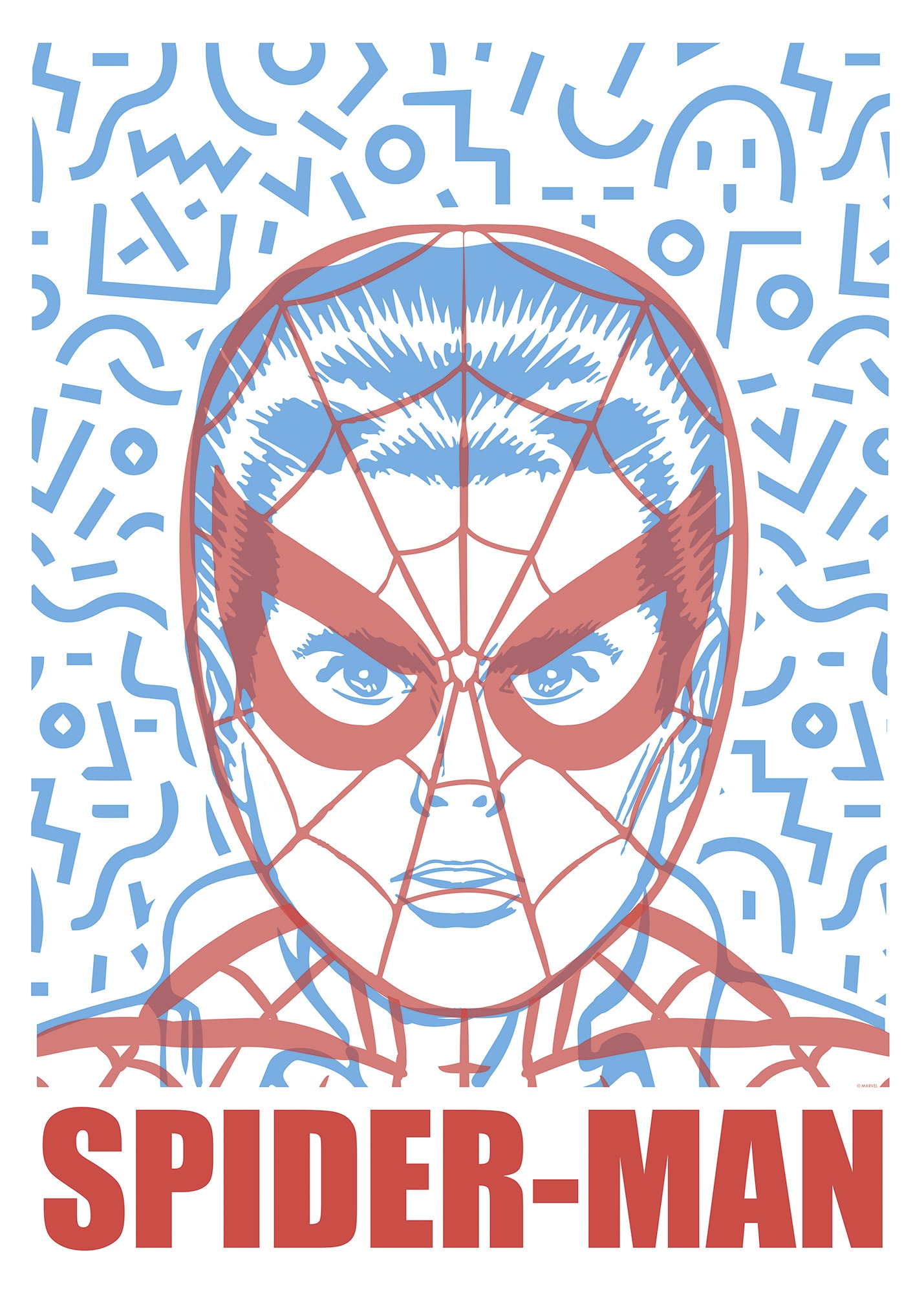 Komar Wandbild »Marvel Spider-Man Face« Disney Set, 1 Stk. tlg. 50 x 70 cm (Breite x Höhe) - Kinderzimmer, Dekoration