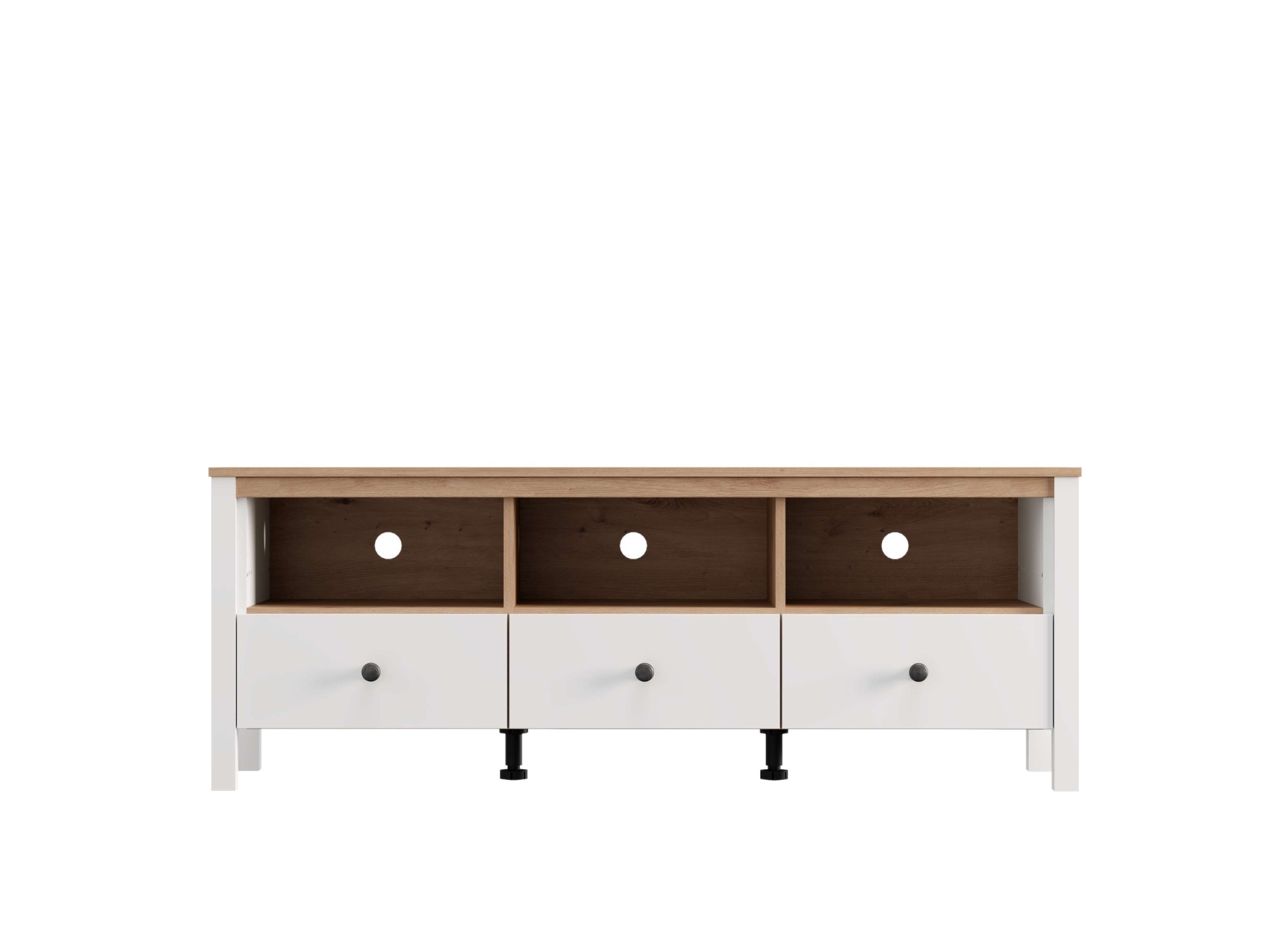 Home affaire Table basse »BEDFORD, TV-Board, TV-Kommode, TV-Schrank, TV-Unterschrank, TV-Möbel« Profil MDF 2D recouvert, marquage à chaud