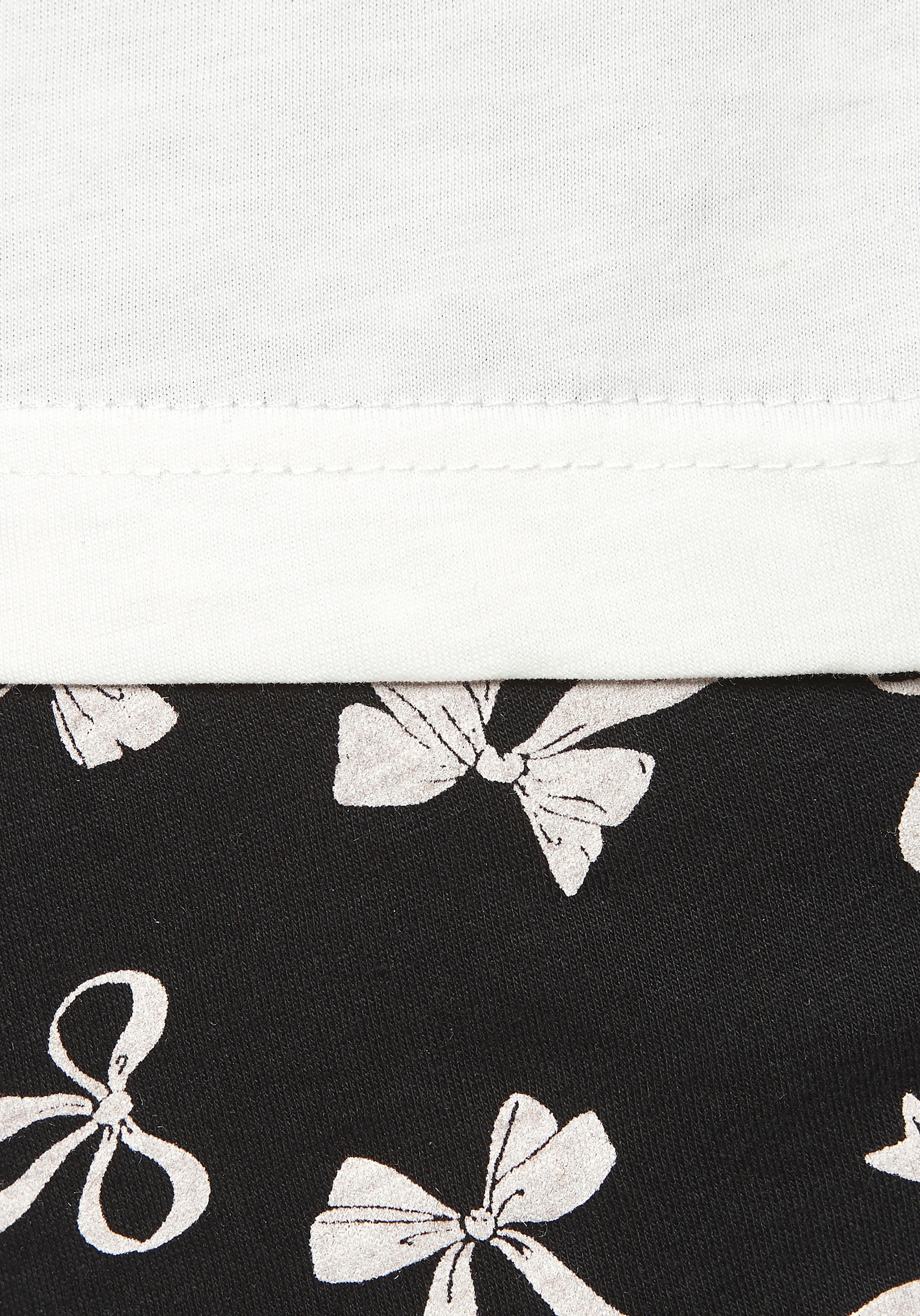 Vivance Dreams Pyjama Set, 2 pièces Mit süssem Schleifenmuster