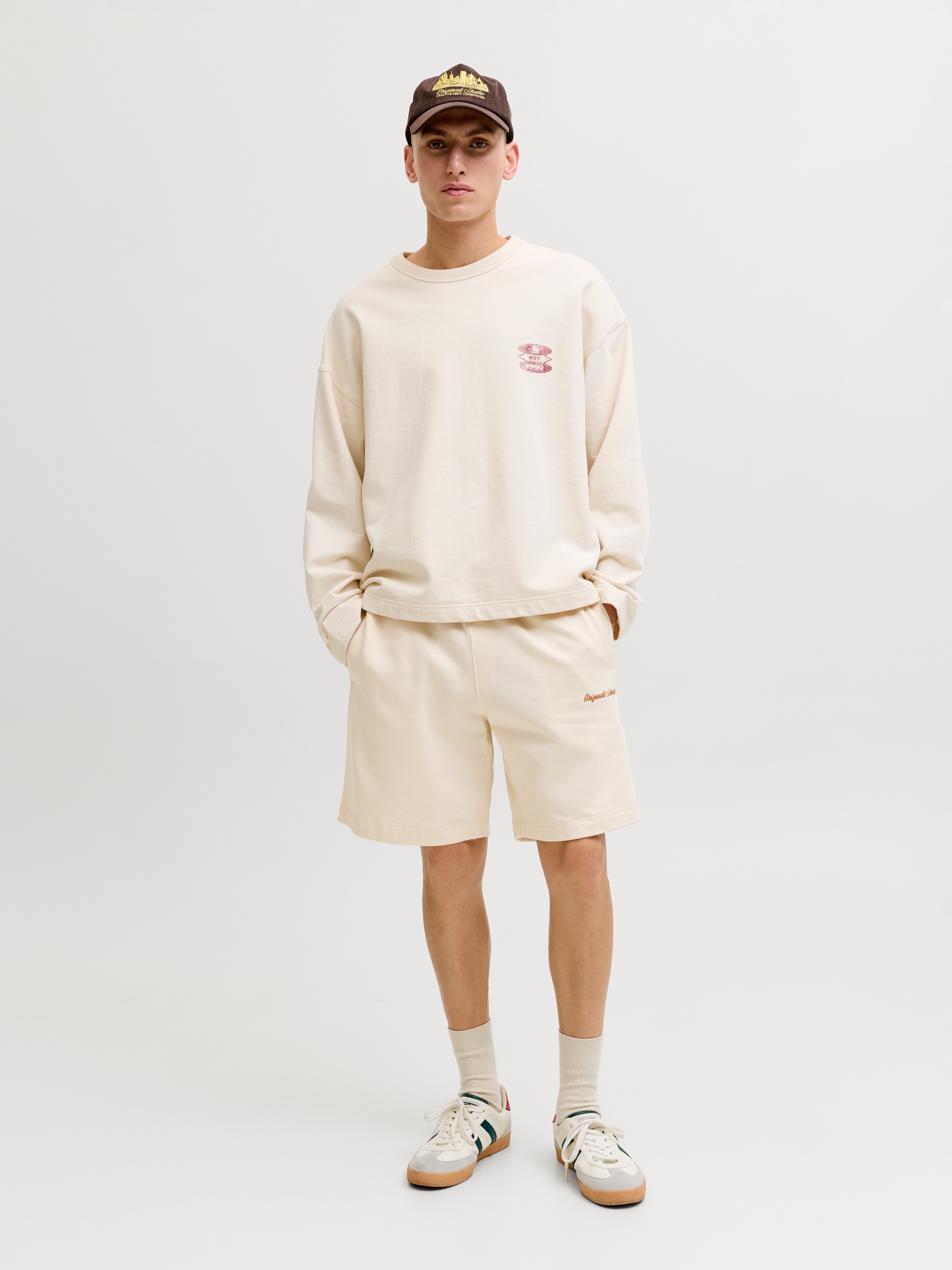 Jack & Jones Sweatshorts »JPSTKARL NORREBRO SWEAT SHORTS REG SN«  mélange coton, coupe décontractée
