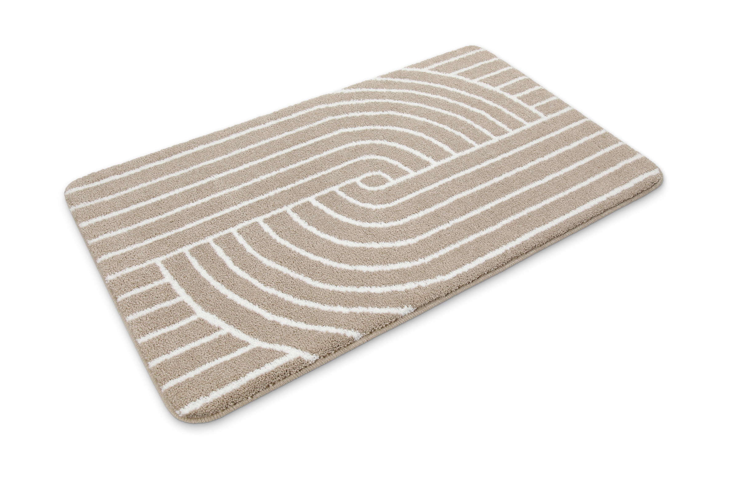 Wecon home Basics Tapis de bain »Hilda« Höhe 15 mm lavable, antidérapant, résistant, facile d'entretien avec motif rétro