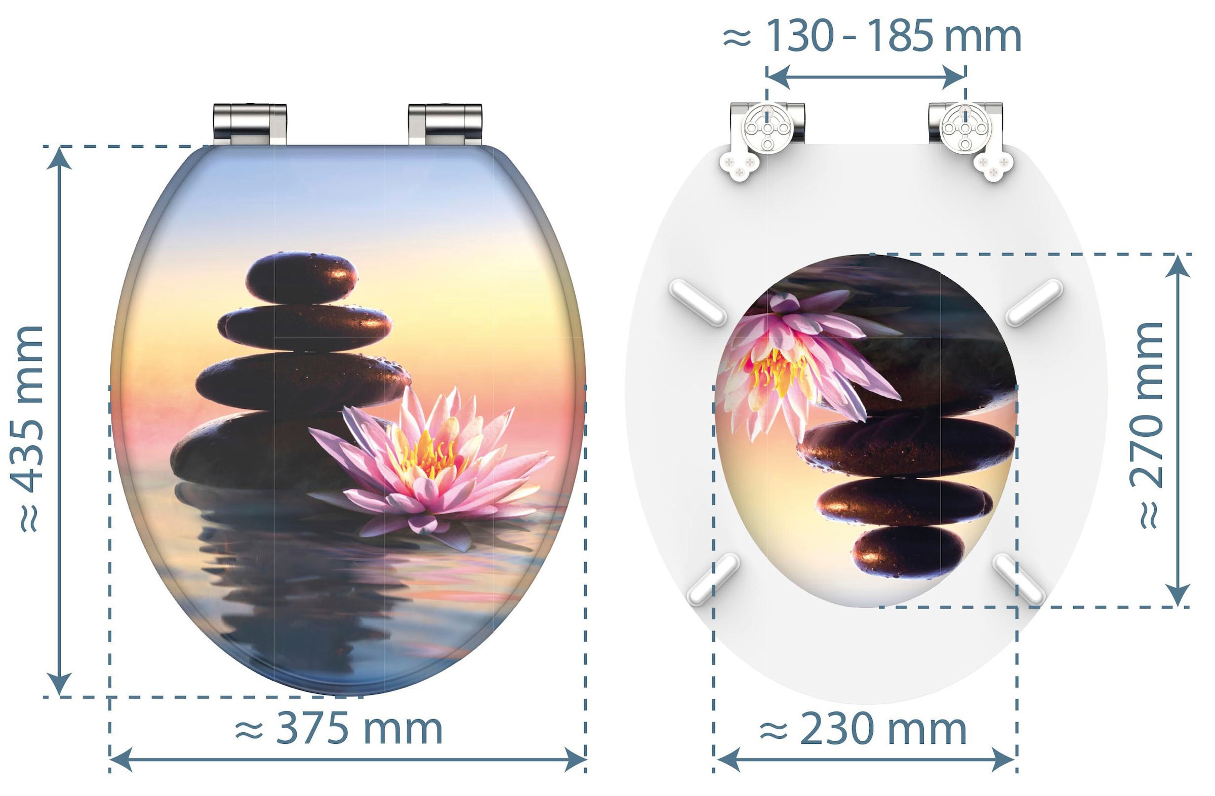 Schütte WC-Sitz »SUNSET DREAM« Toilettendeckel, mit Absenkautomatik