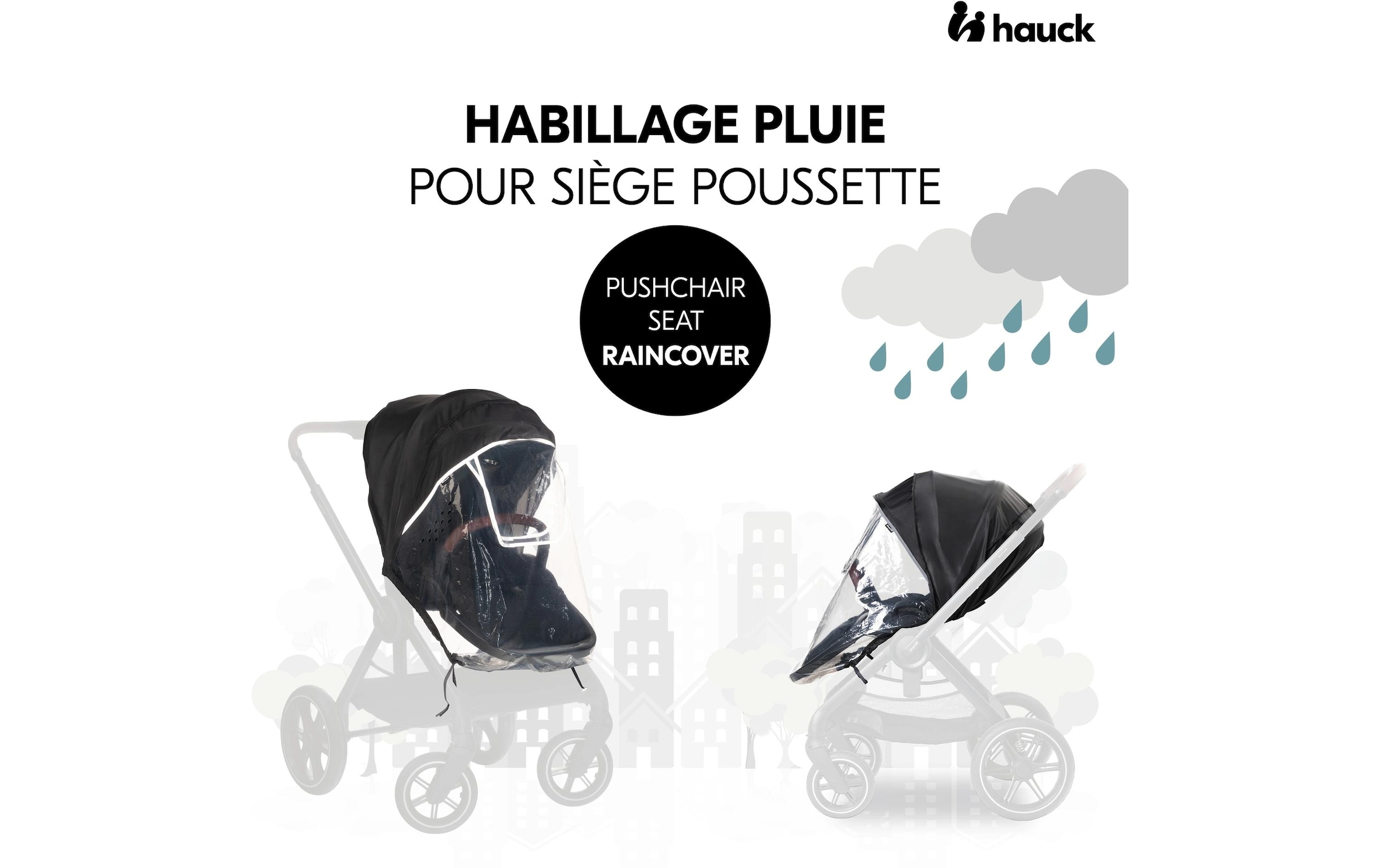 Hauck Kinderwagen-Regenschutzhülle »Pushchair Seat Raincover«