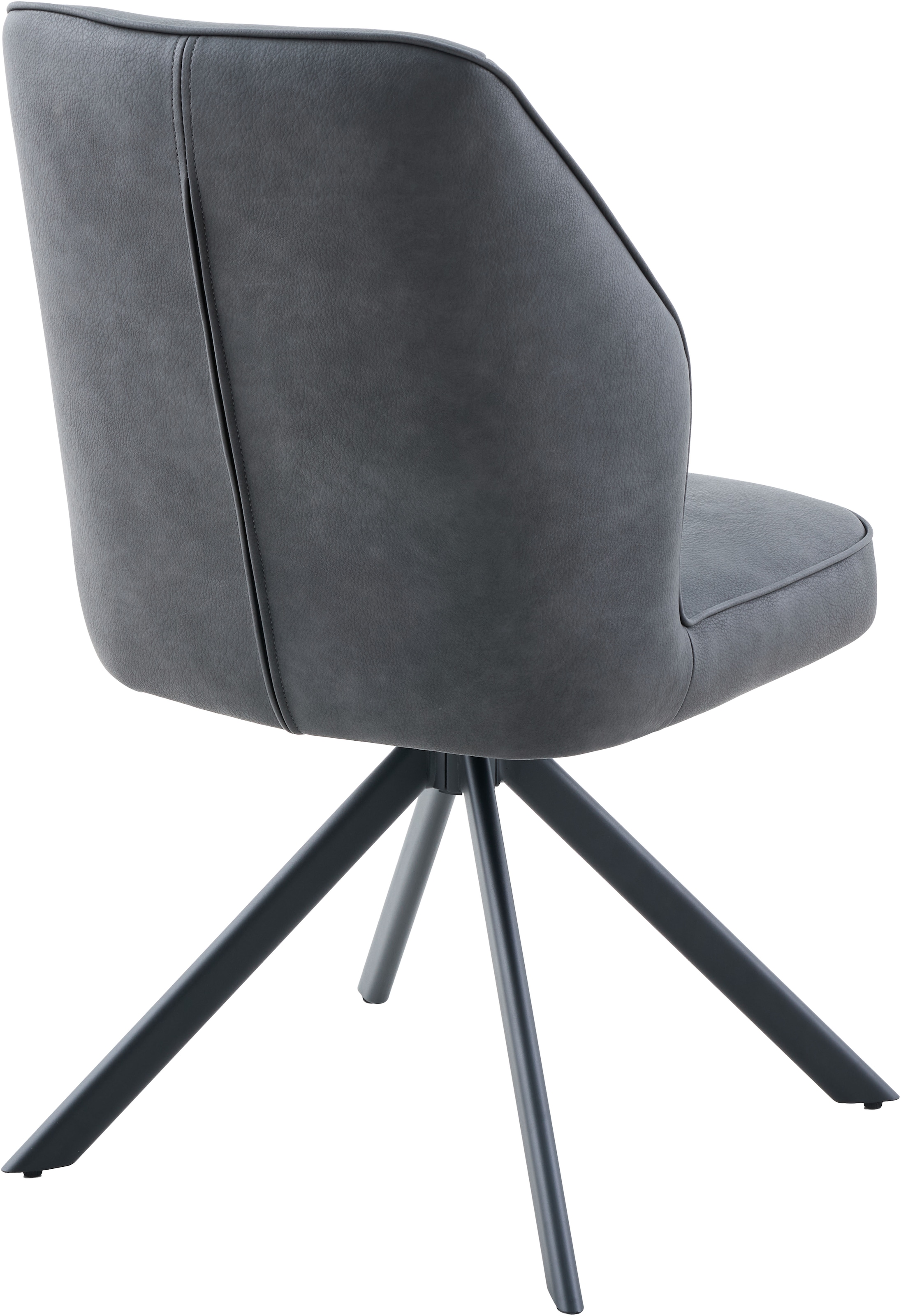 HELA 4-Fussstuhl »PRIZZI« (Set) 1 Stk.4-Fuss, 360° drehbar, Gestell oval, gepolstert, Lederoptik