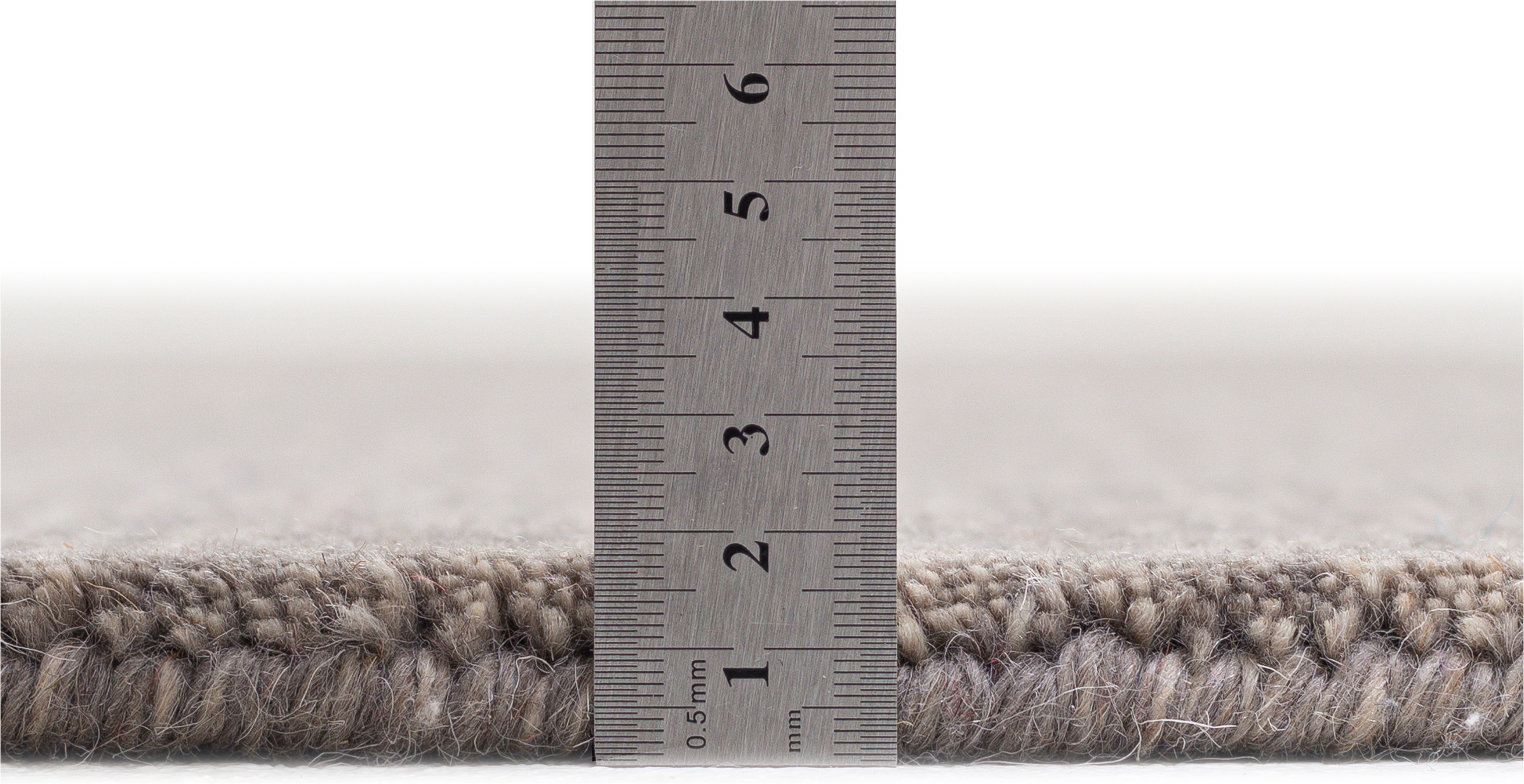 Sansibar Tapis en laine »List« Rectangulaire 13 mm Höhe Kurzflor, Handweb Teppich, meliert, reine Wolle, handgewebt