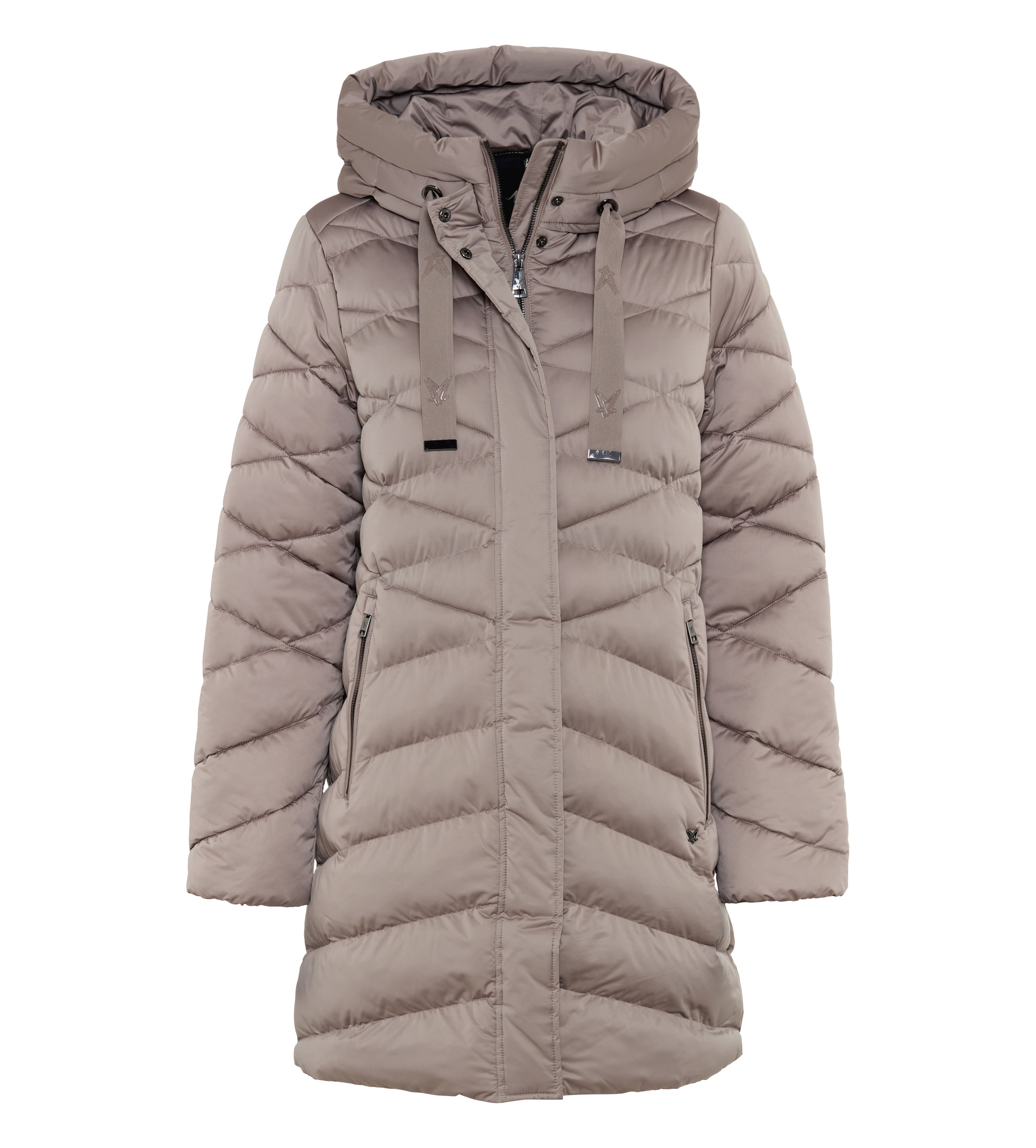 Fuchs Schmitt Manteau matelassé »Steppkurzmantel« avec fermeture éclair dissimulée, capuche avec cordon de serrage, chaude et matelassée