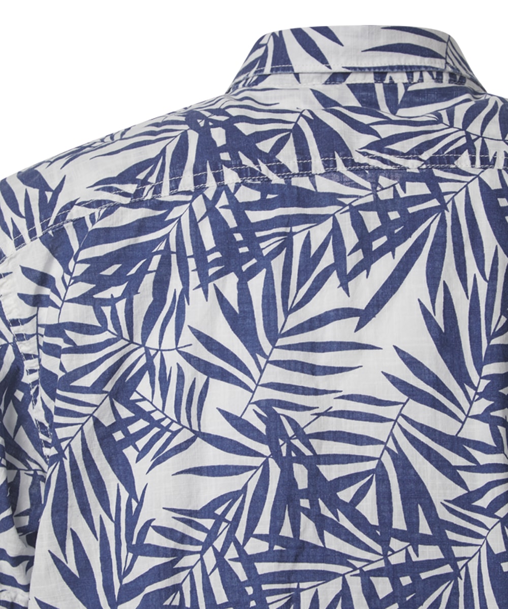 Pioneer Authentic Jeans Kurzarmhemd mit All-Over Print