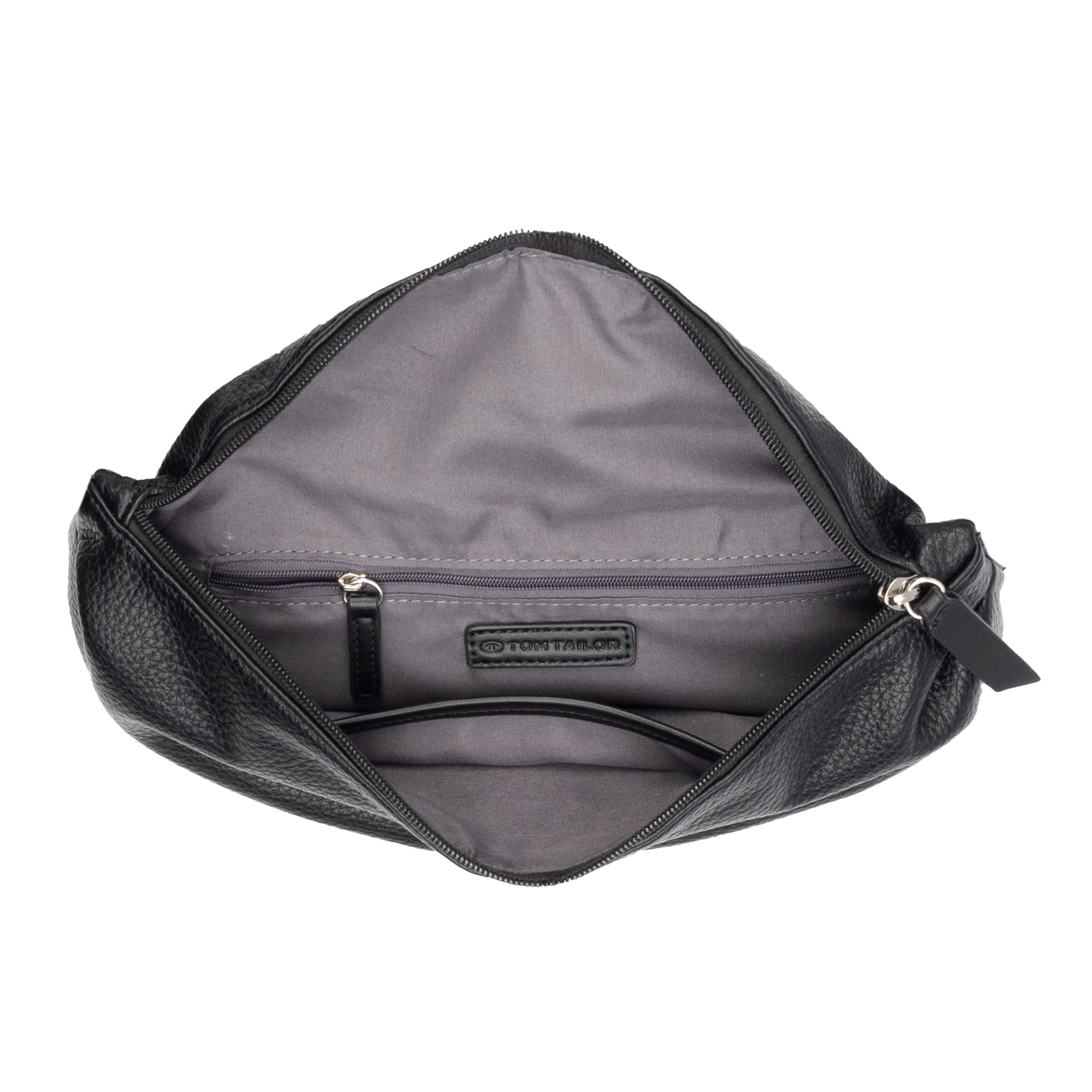 TOM TAILOR Sac ventral »Liliana« avec plis insérés, bretelles extra larges et logo fin