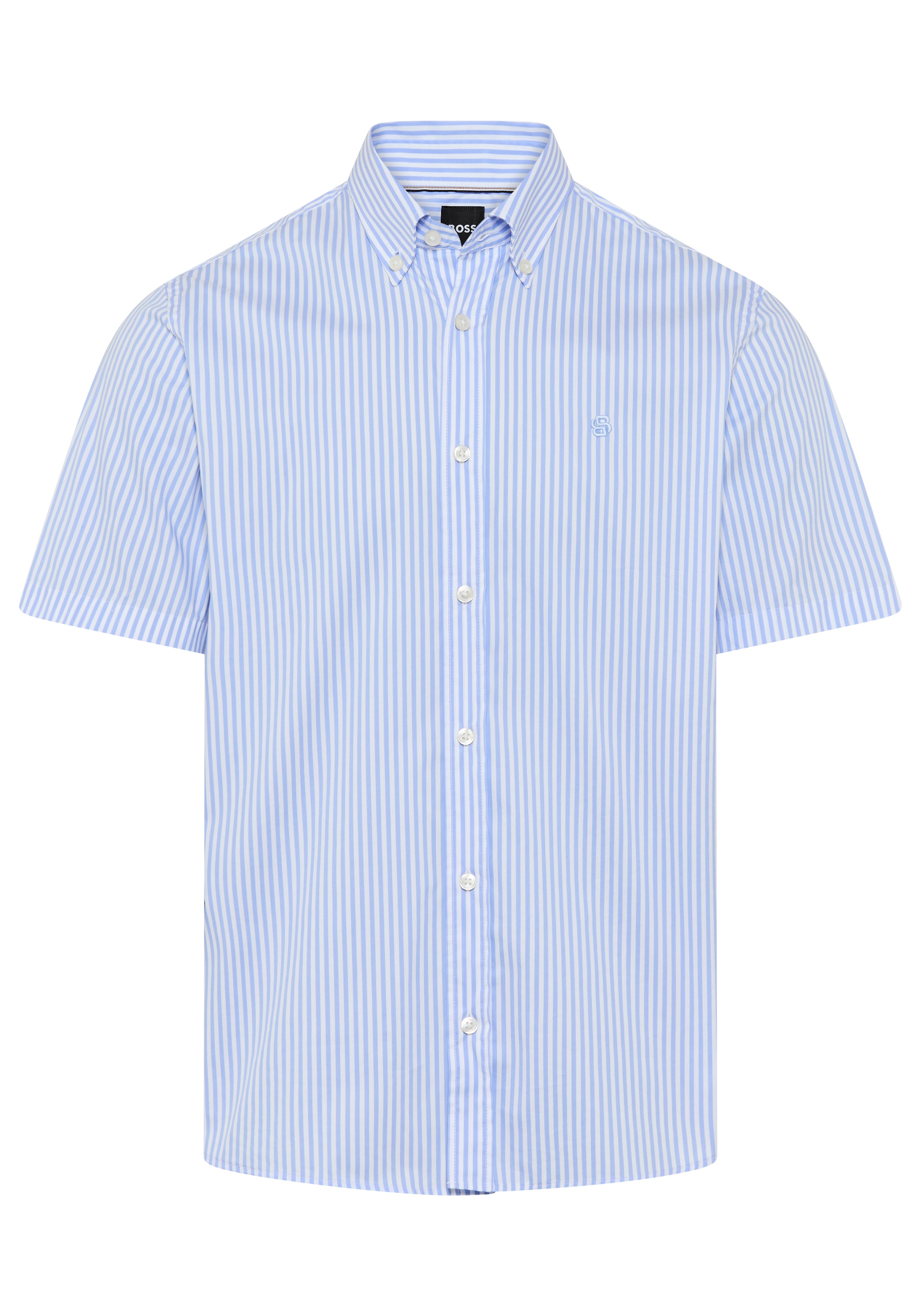 BOSS Chemise à manches courtes Button-down-Kragen Regular Fit, Baumwollmix