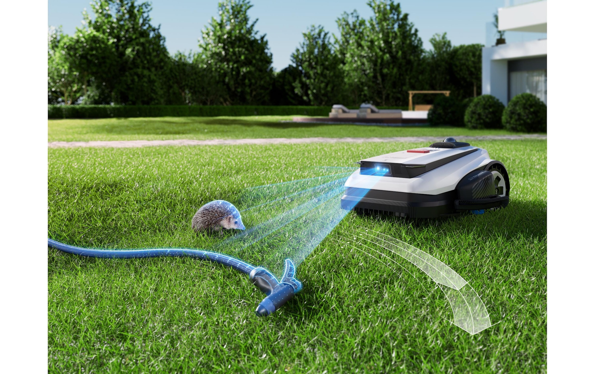 ECOVACS Robot tondeuse »GOAT A1600 LiDAR PRO« Mäheffizienz von 400 m²/h, Trimmer (8500 rpm),   Dual-LiDAR Navigation, leistungsstarker 32-V Energieplattform